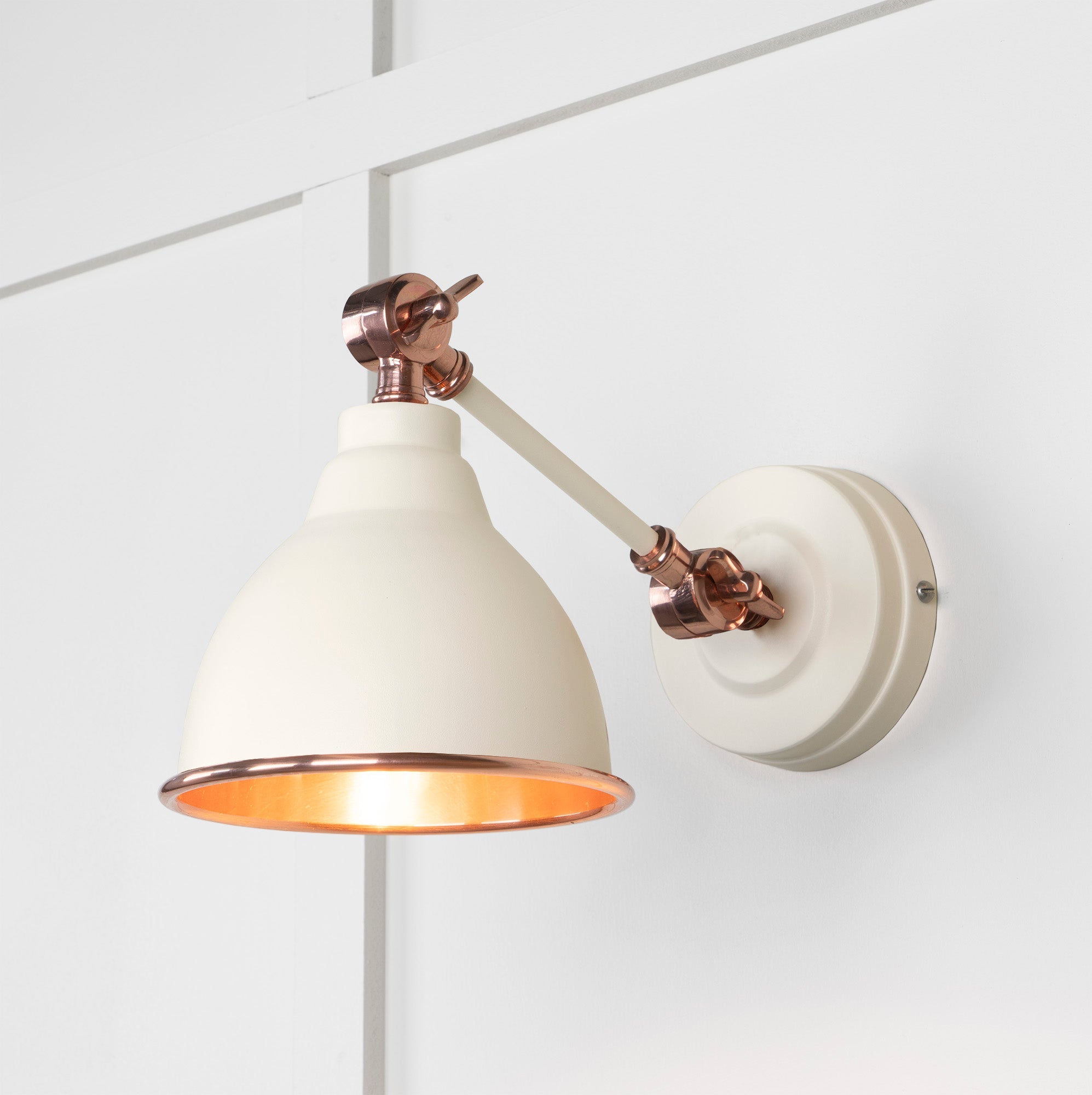 Smooth Copper Brindley Wall Light | Smooth Copper Teasel - From the Anvil - EB London