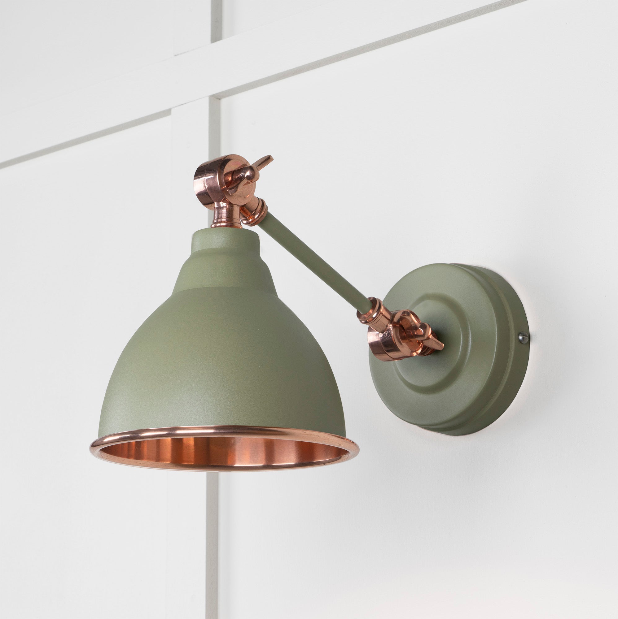 Smooth Copper Brindley Wall Light | Smooth Copper Tump - From the Anvil - EB London