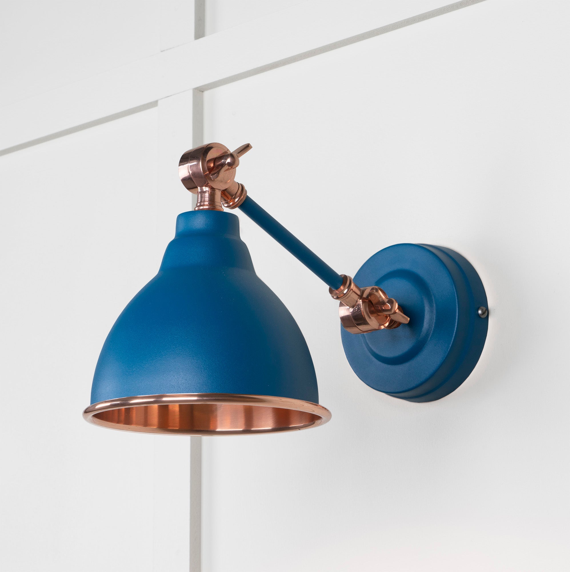 Smooth Copper Brindley Wall Light | Smooth Copper Upstream - From the Anvil - EB London