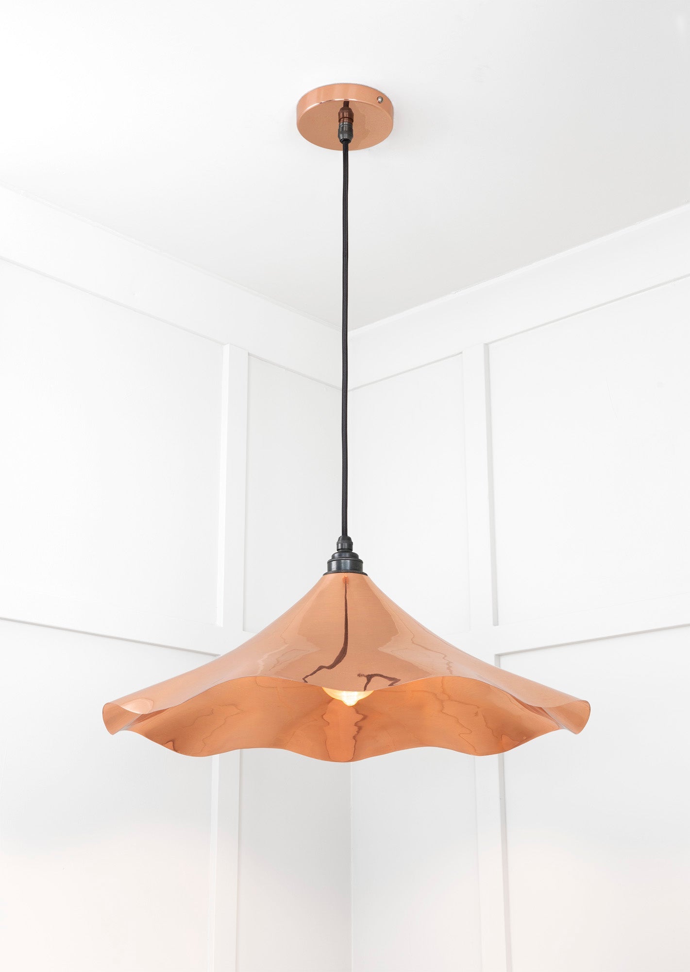 Smooth Copper Flora Pendant | Bare - From The Anvil - EB London