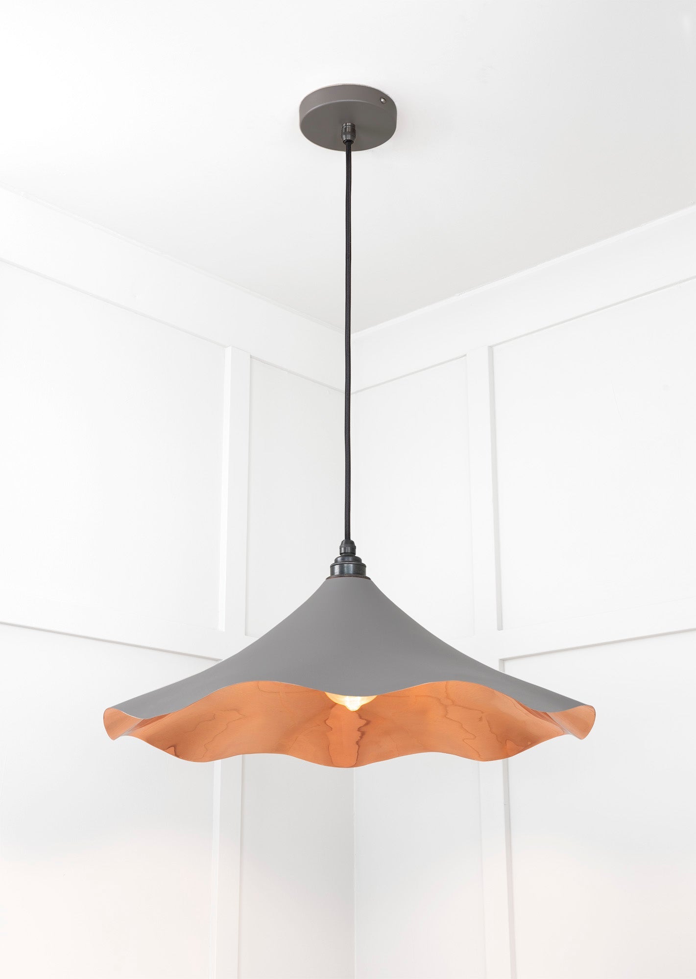 Smooth Copper Flora Pendant | Bluff - From The Anvil - EB London