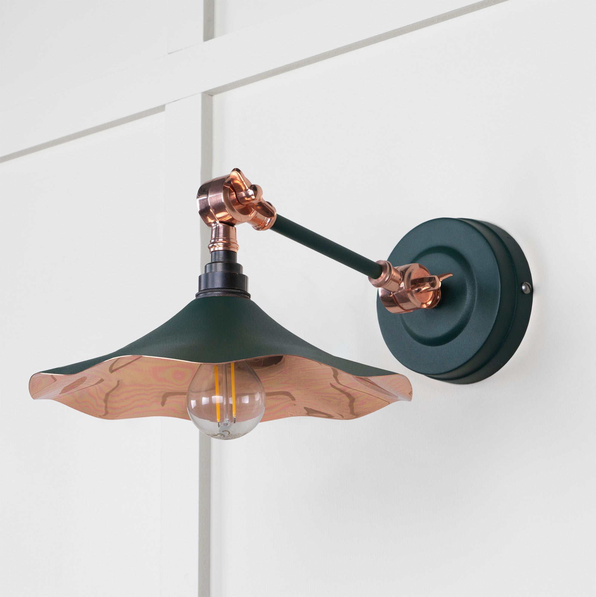 Smooth Copper Flora Wall Light | Smooth Copper Dingle - From The Anvil - EB London