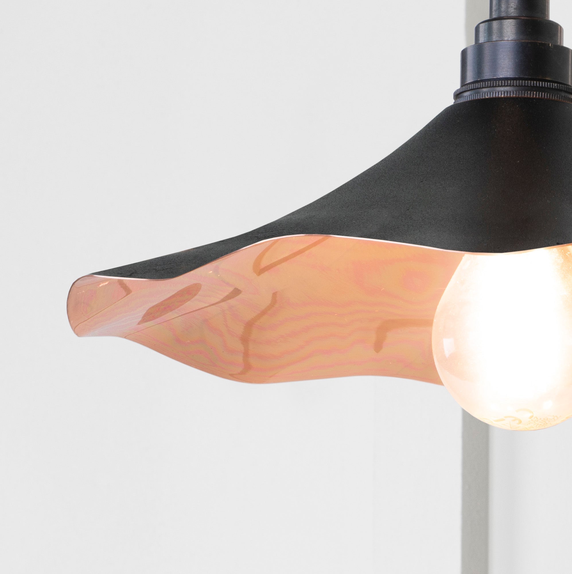 Smooth Copper Flora Wall Light | Smooth Copper Elan Black - From the Anvil - EB London