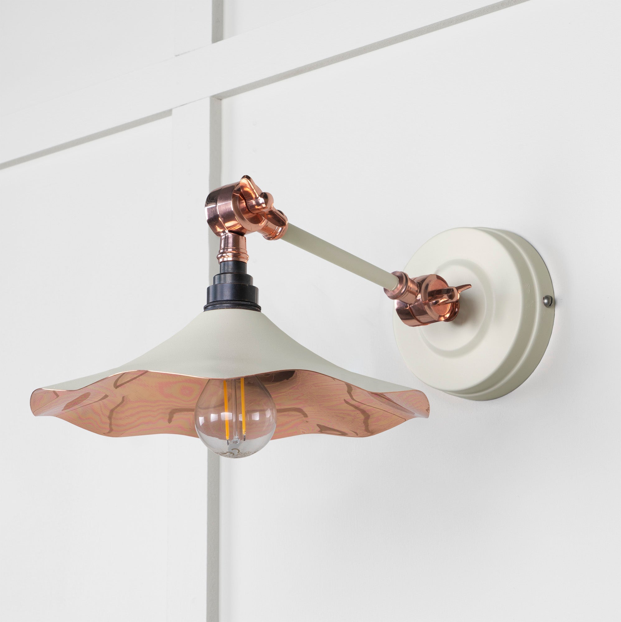 Smooth Copper Flora Wall Light | Smooth Copper Teasel - From the Anvil - EB London