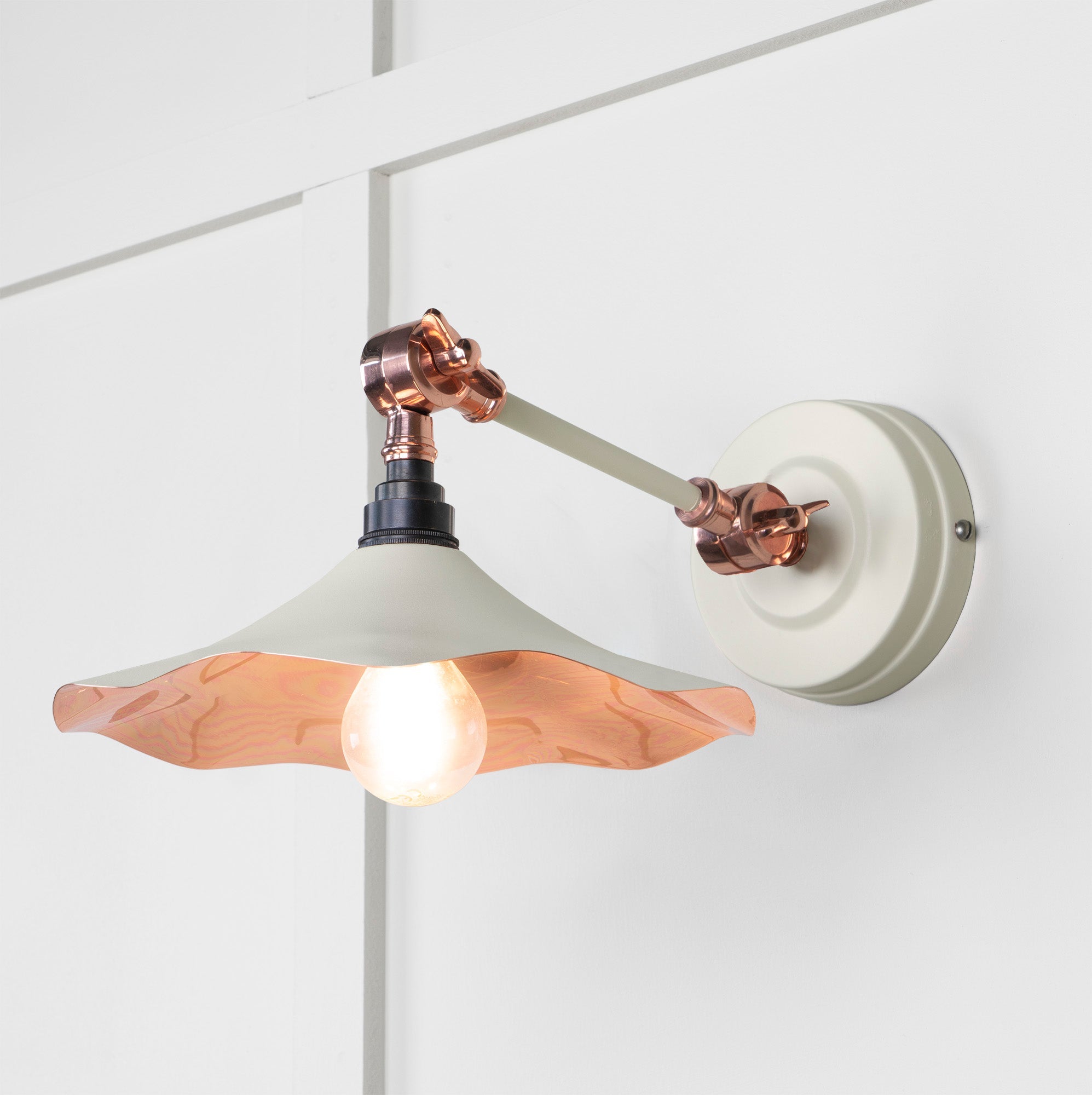 Smooth Copper Flora Wall Light | Smooth Copper Teasel - From the Anvil - EB London