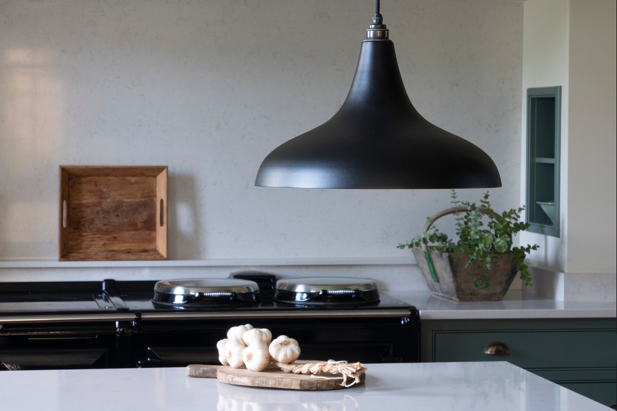 Smooth Copper Frankley Pendant | Elan Black - From The Anvil - EB London
