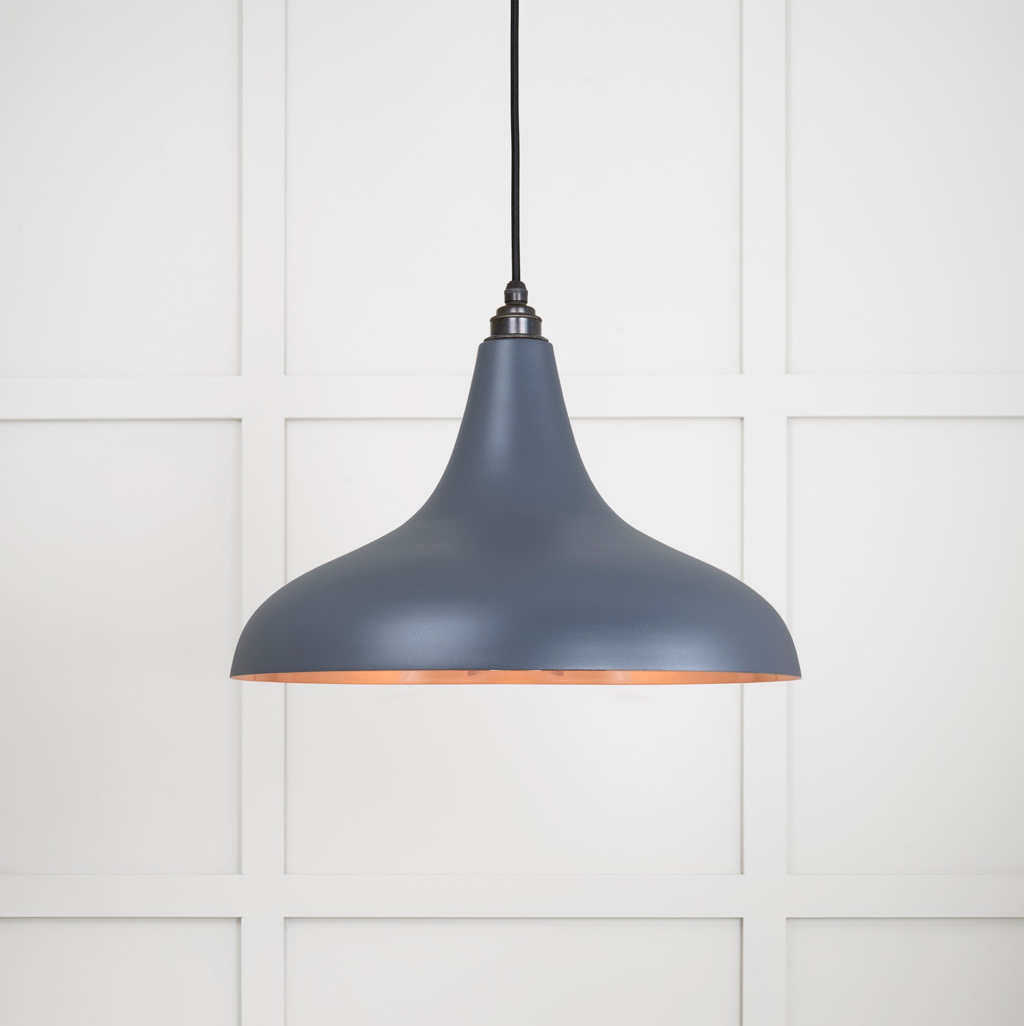 Smooth Copper Frankley Pendant | Slate - From The Anvil - EB London