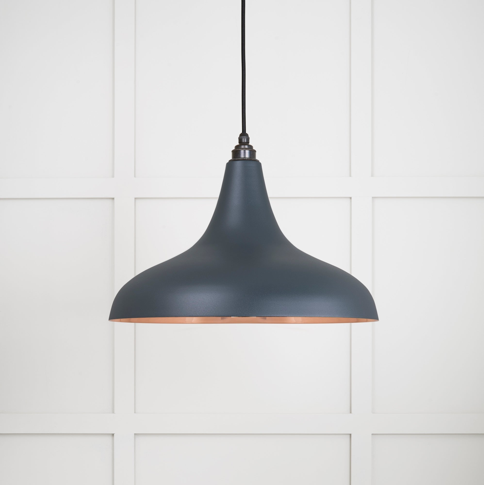 Smooth Copper Frankley Pendant | Soot - From The Anvil - EB London