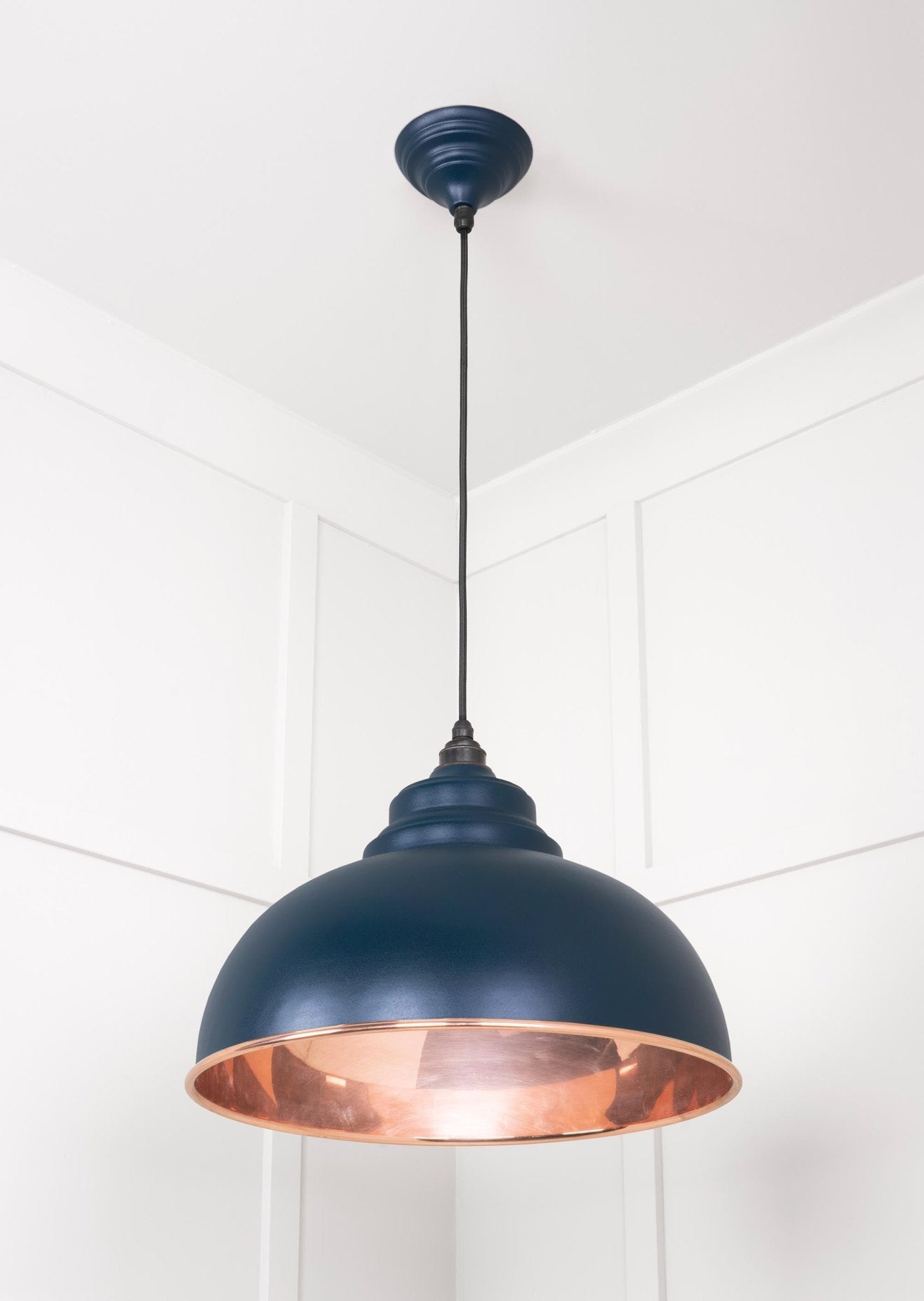 Smooth Copper Harborne Pendant | Dusk - From The Anvil - EB London