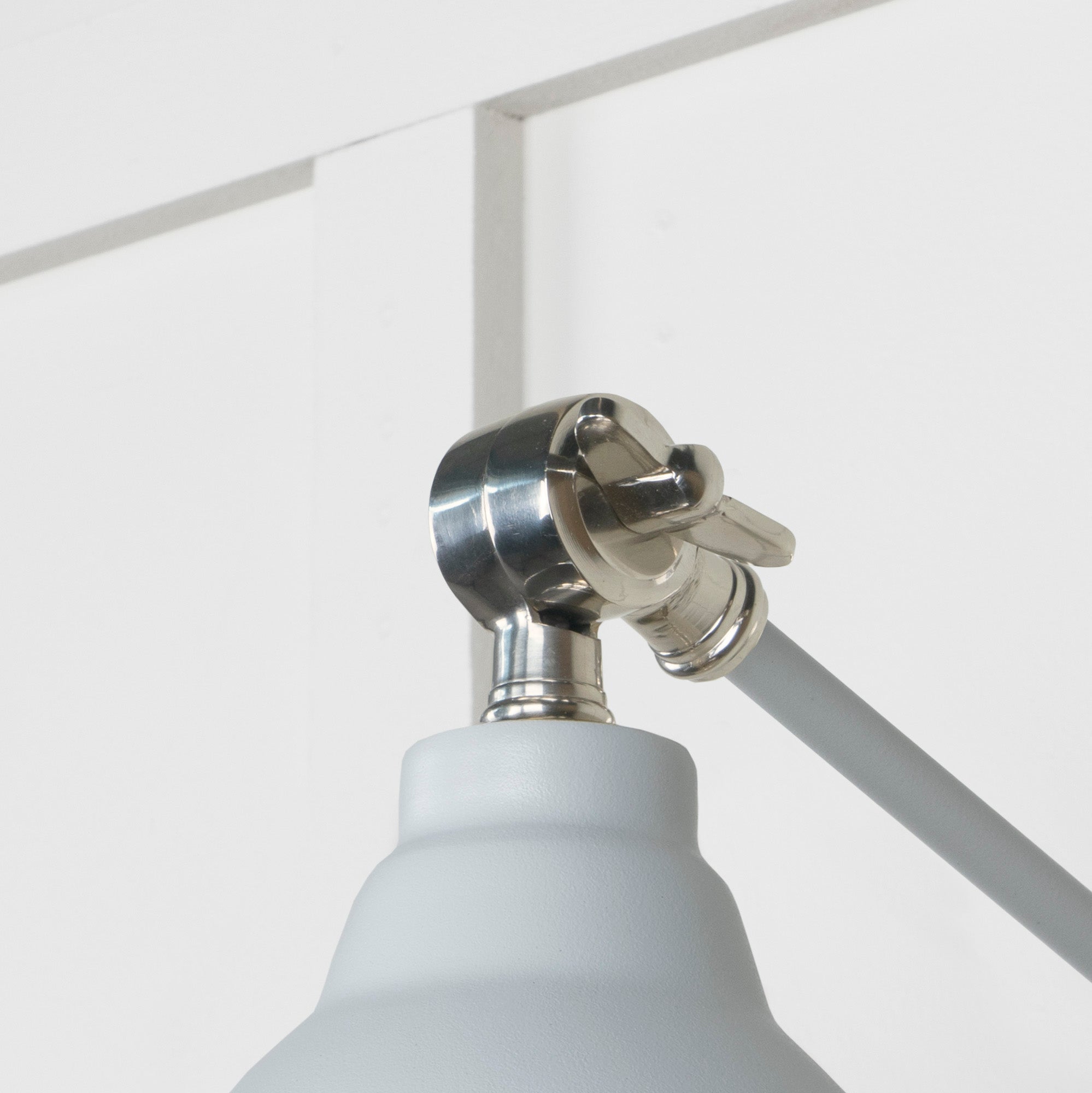 Smooth Nickel Brindley Wall Light | Smooth Nickel Birch - From the Anvil - EB London