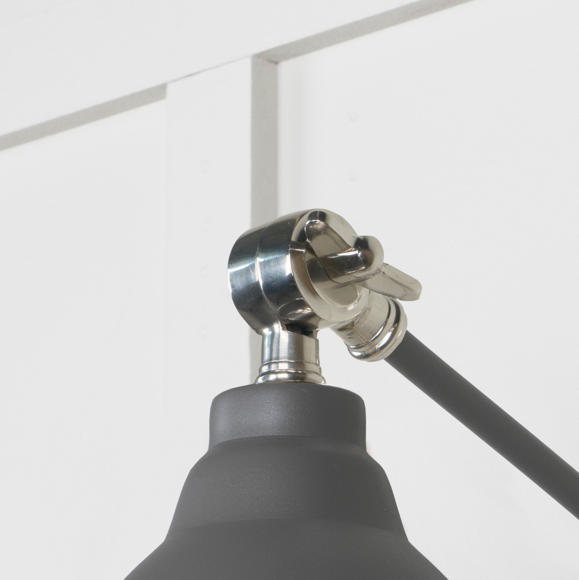 Smooth Nickel Brindley Wall Light | Smooth Nickel Bluff - From the Anvil - EB London
