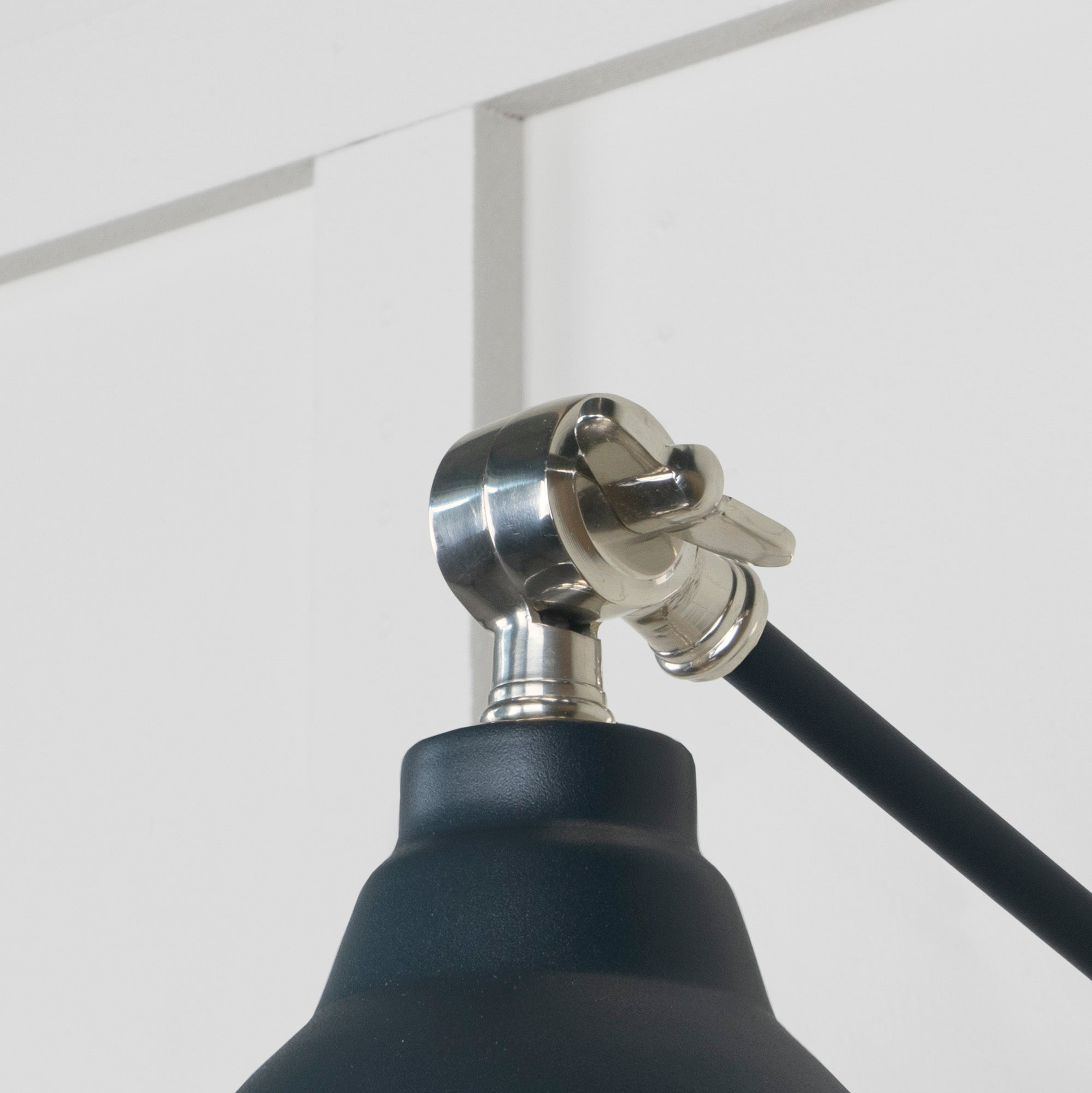 Smooth Nickel Brindley Wall Light | Smooth Nickel Soot - From the Anvil - EB London
