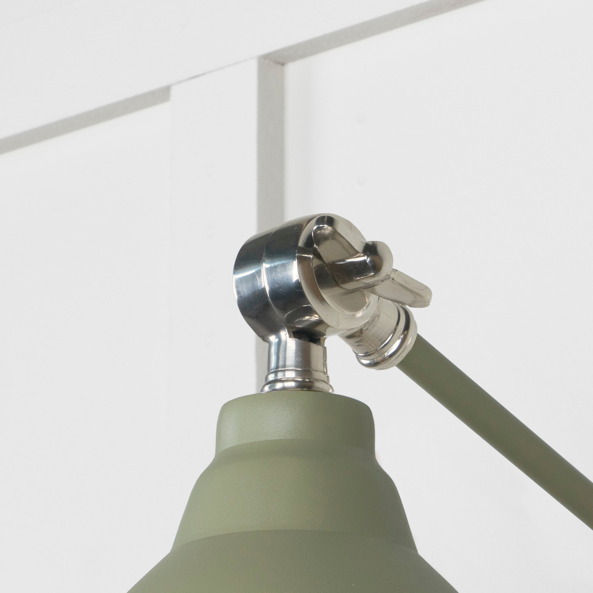 Smooth Nickel Brindley Wall Light | Smooth Nickel Tump - From the Anvil - EB London