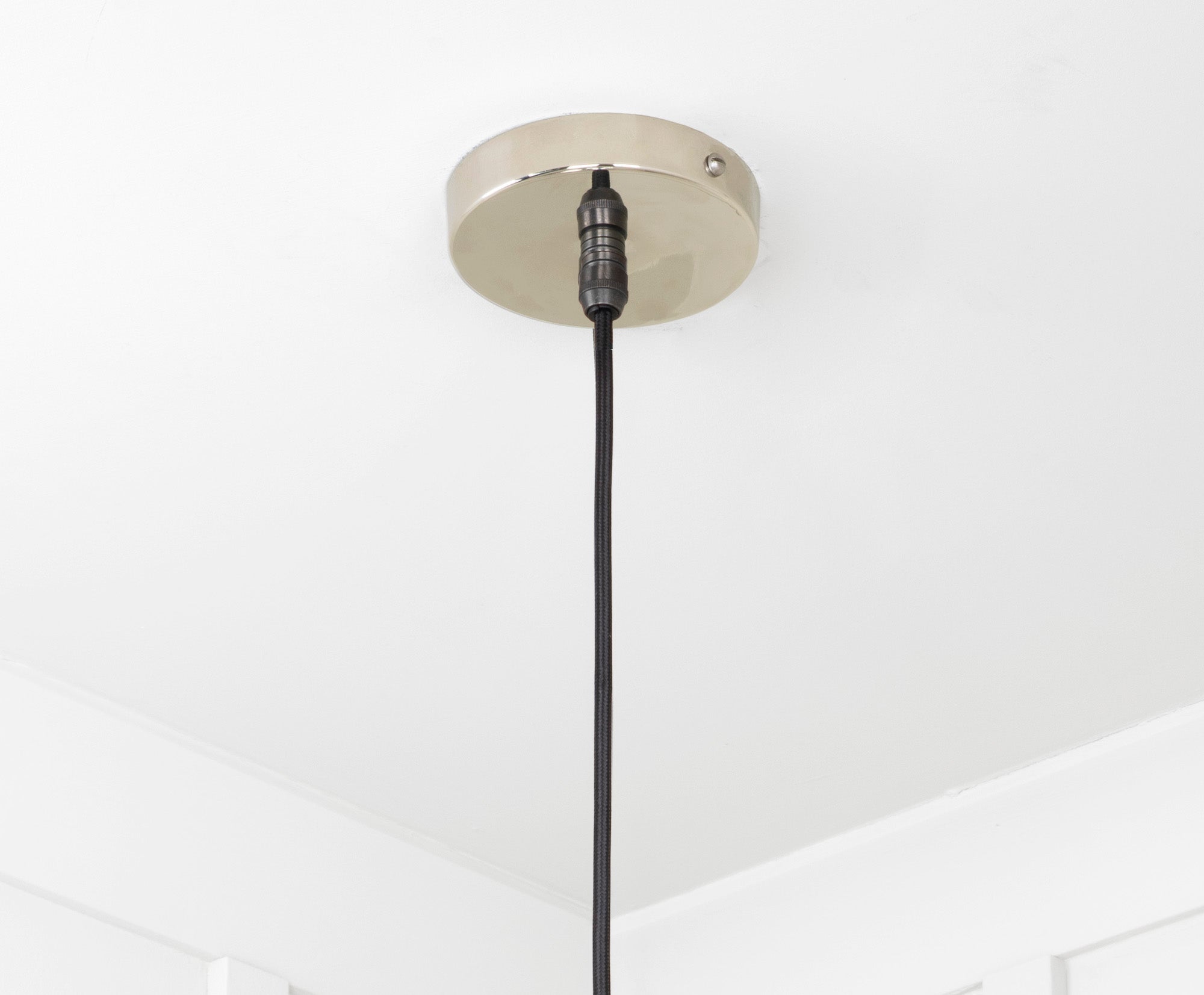 Smooth Nickel Flora Pendant | Bare - From The Anvil - EB London
