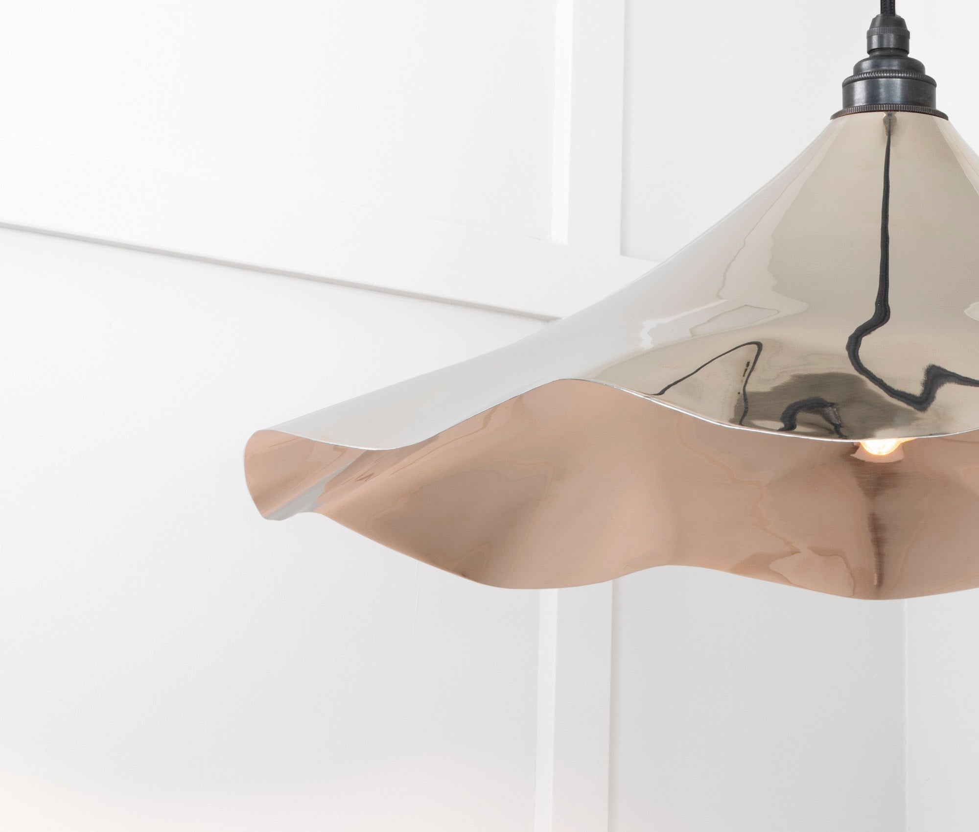 Smooth Nickel Flora Pendant | Bare - From The Anvil - EB London
