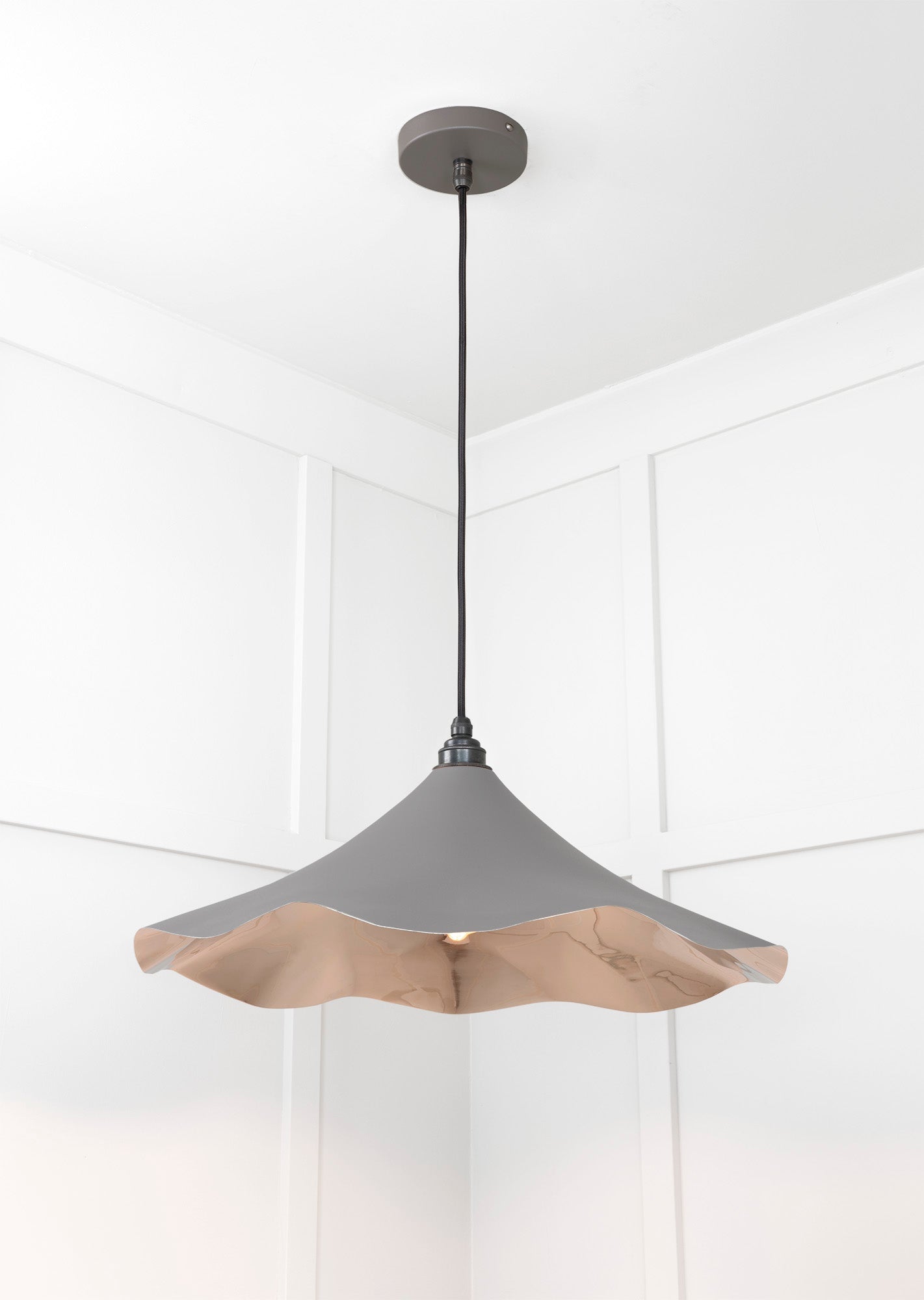 Smooth Nickel Flora Pendant | Bluff - From The Anvil - EB London