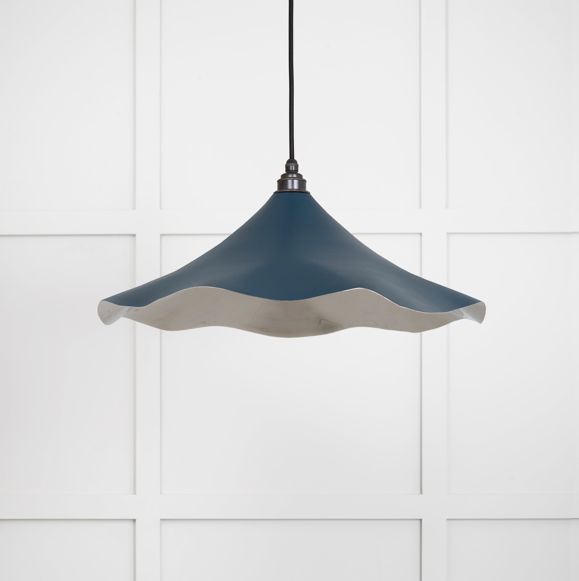 Smooth Nickel Flora Pendant | Dusk - From The Anvil - EB London