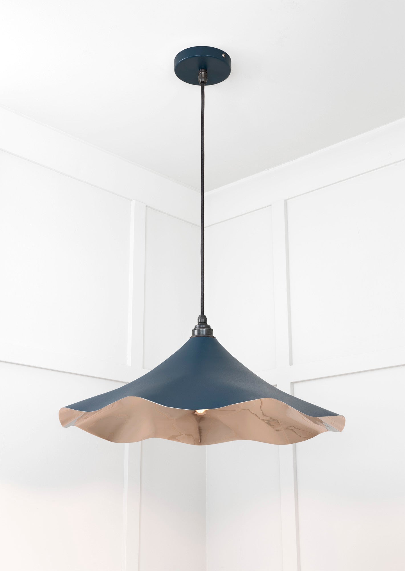 Smooth Nickel Flora Pendant | Dusk - From The Anvil - EB London