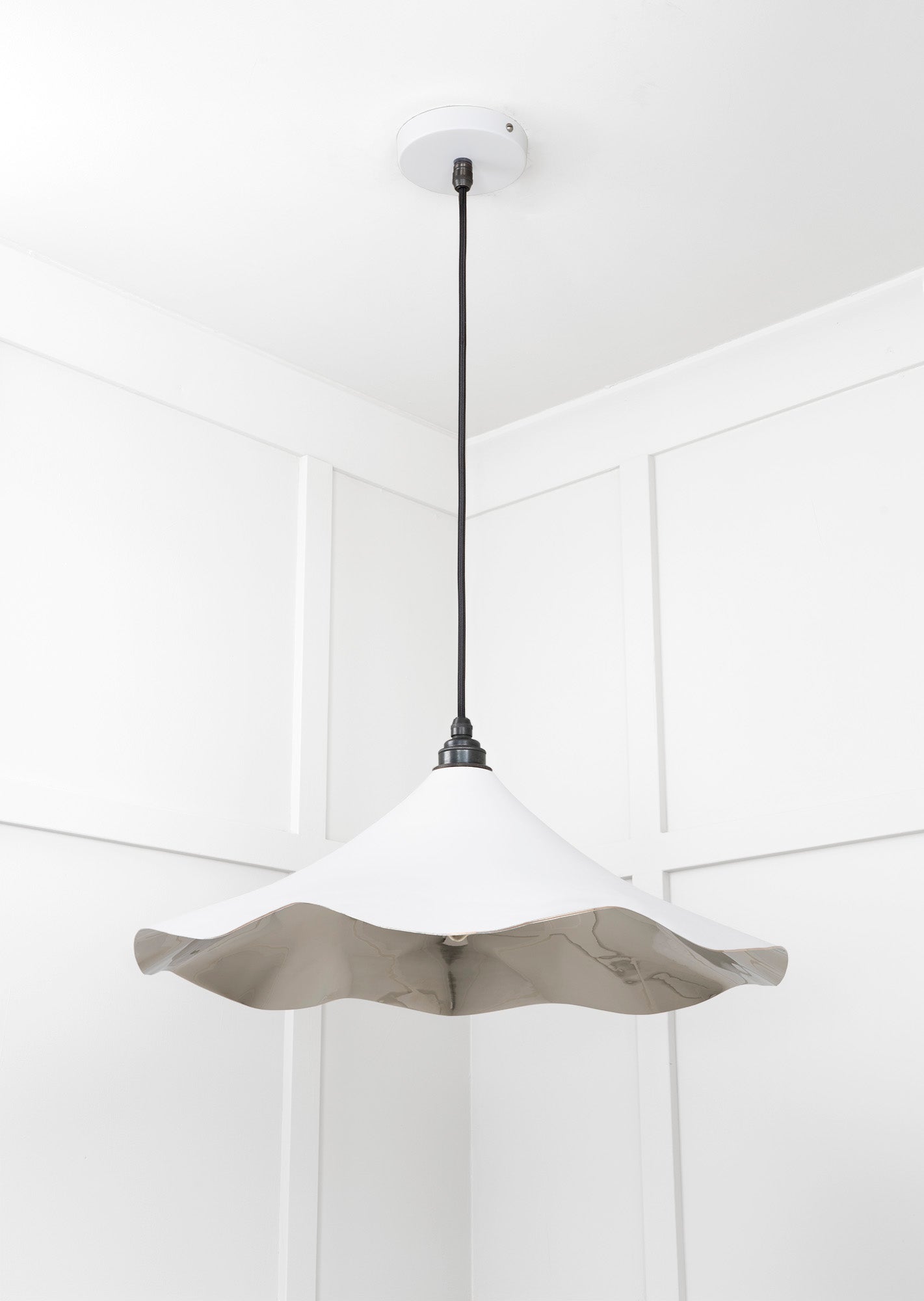 Smooth Nickel Flora Pendant | Flock - From The Anvil - EB London