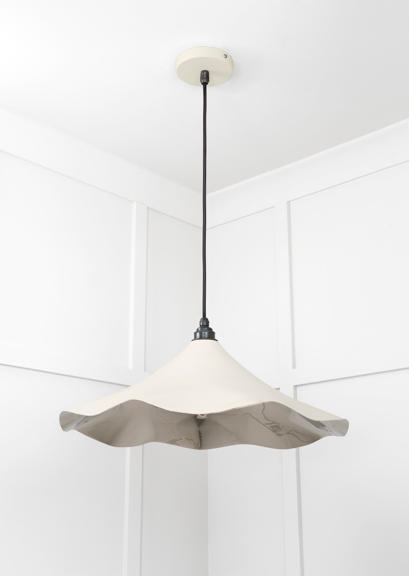 Smooth Nickel Flora Pendant | Teasel - From The Anvil - EB London