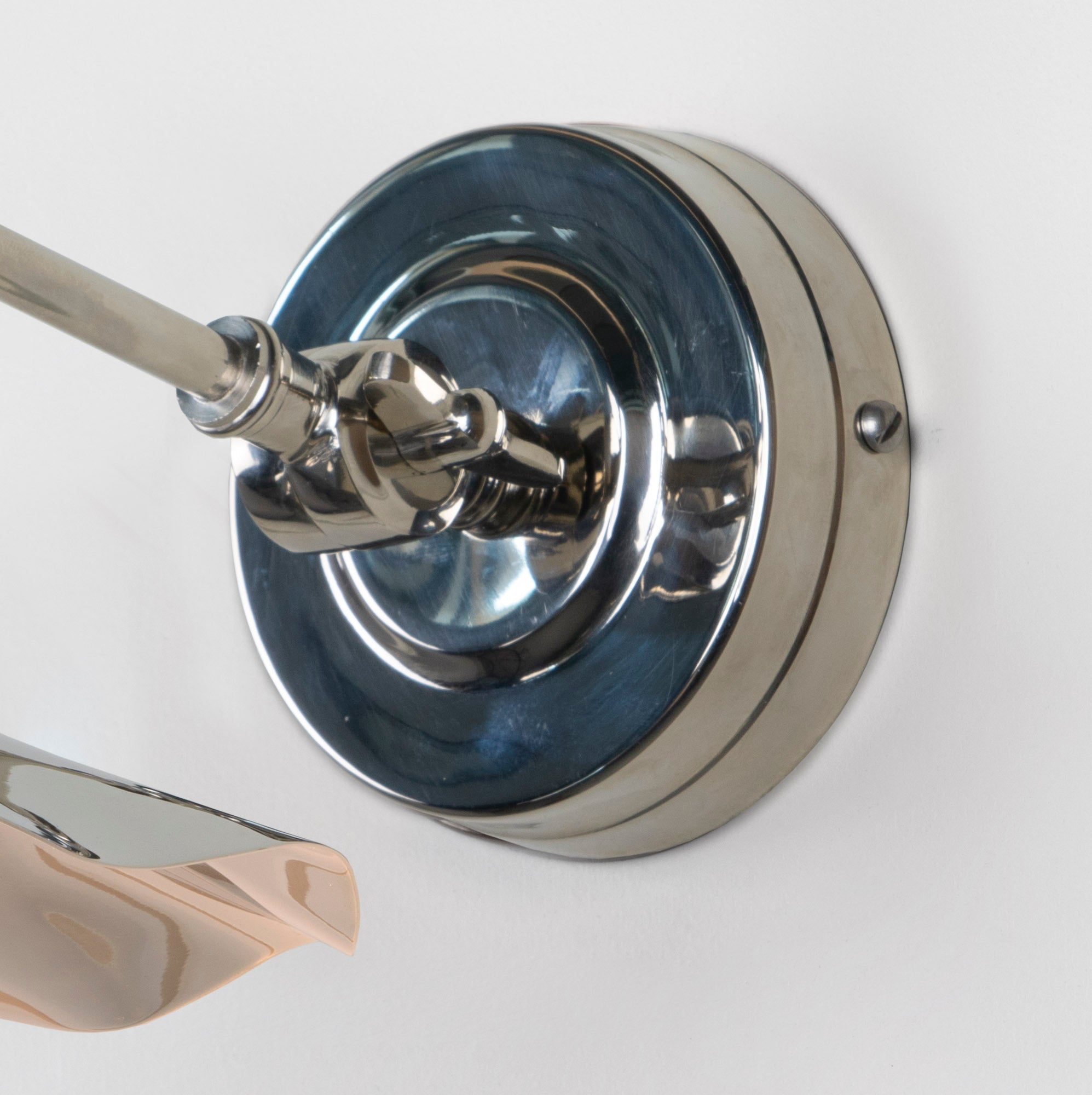 Smooth Nickel Flora Wall Light | Bare - From The Anvil - EB London