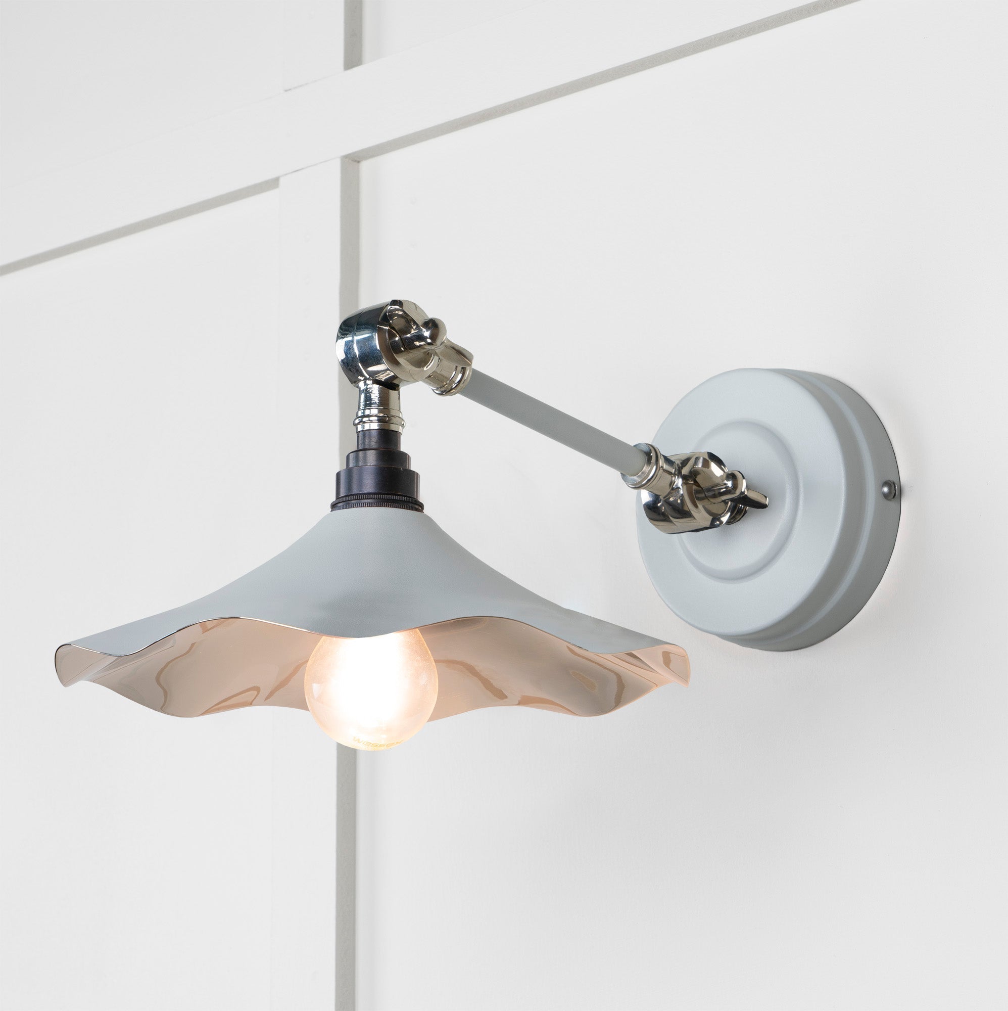 Smooth Nickel Flora Wall Light | Birch - From The Anvil - EB London