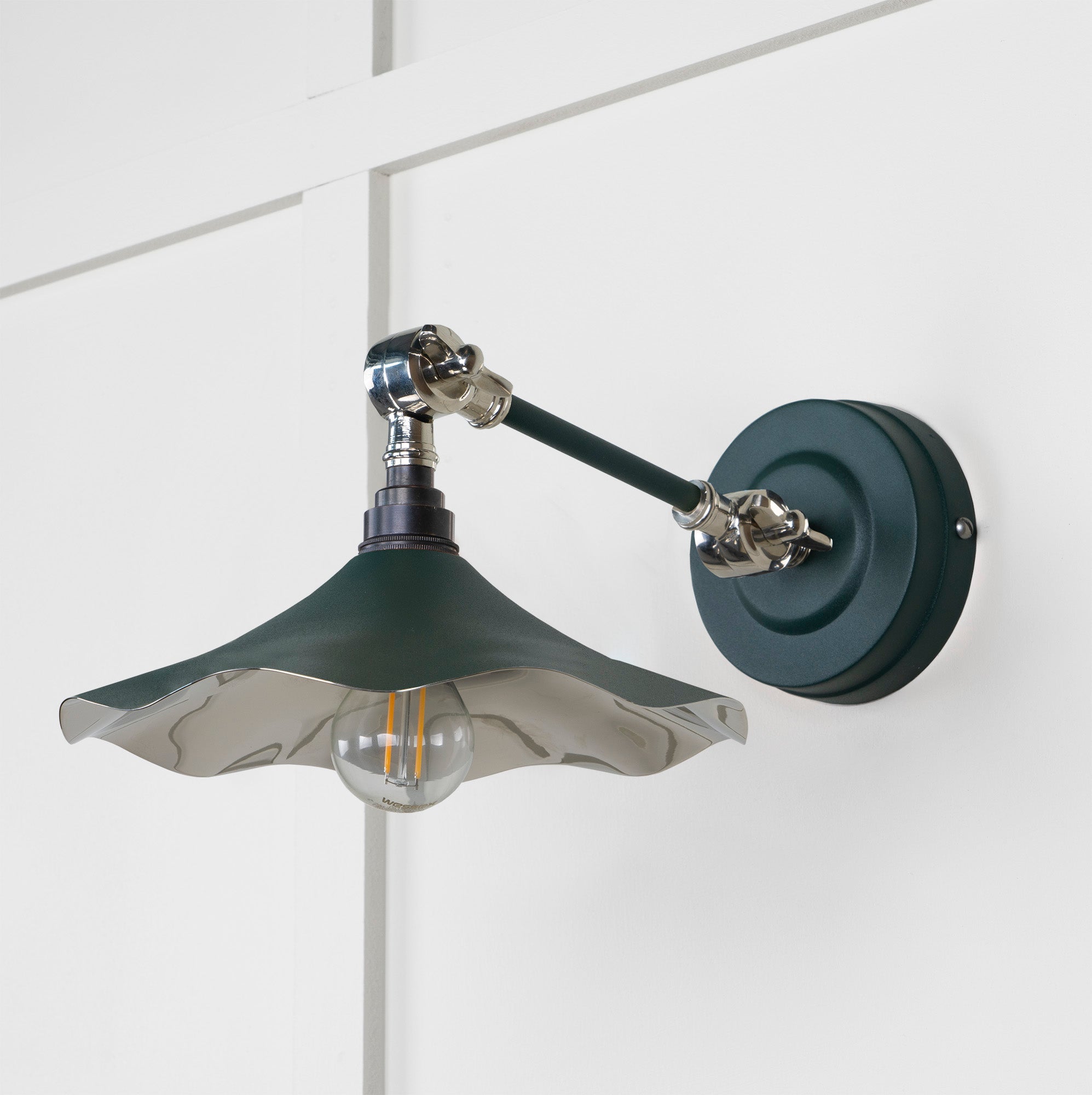 Smooth Nickel Flora Wall Light | Dingle - From The Anvil - EB London