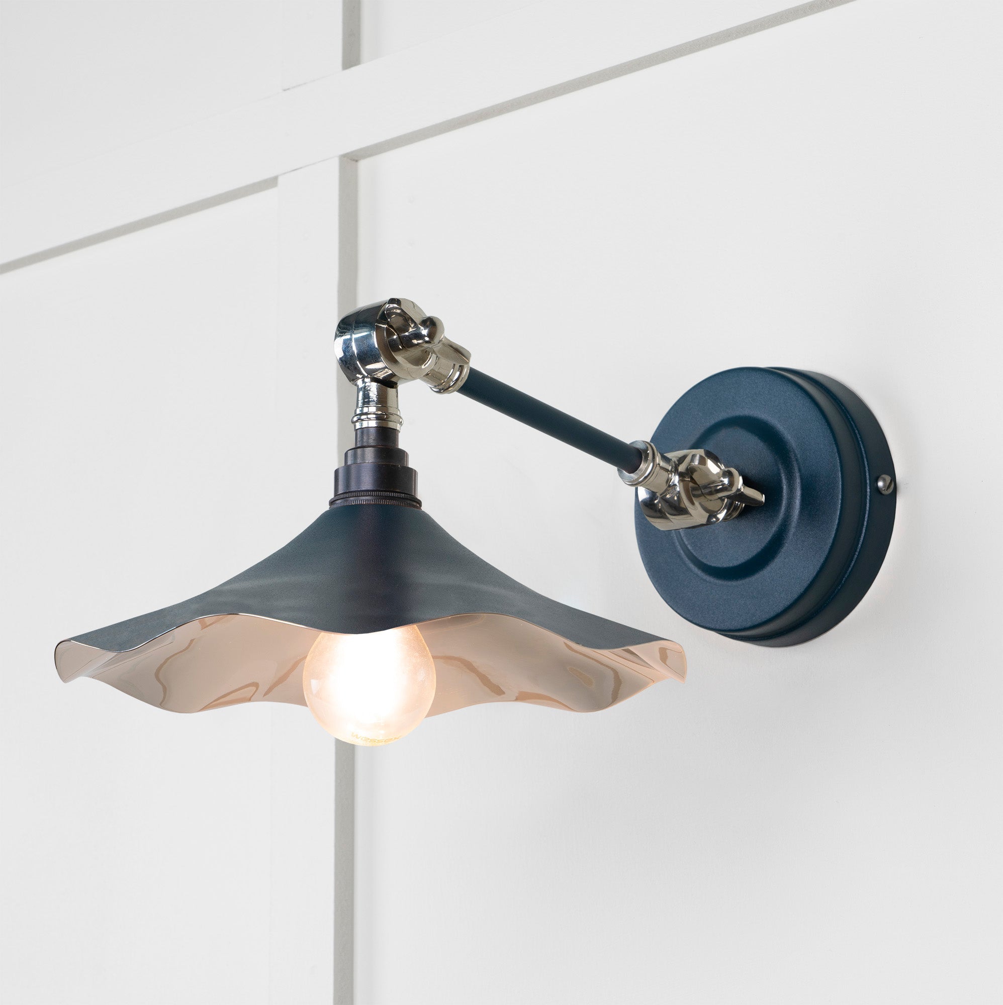 Smooth Nickel Flora Wall Light | Dusk - From The Anvil - EB London