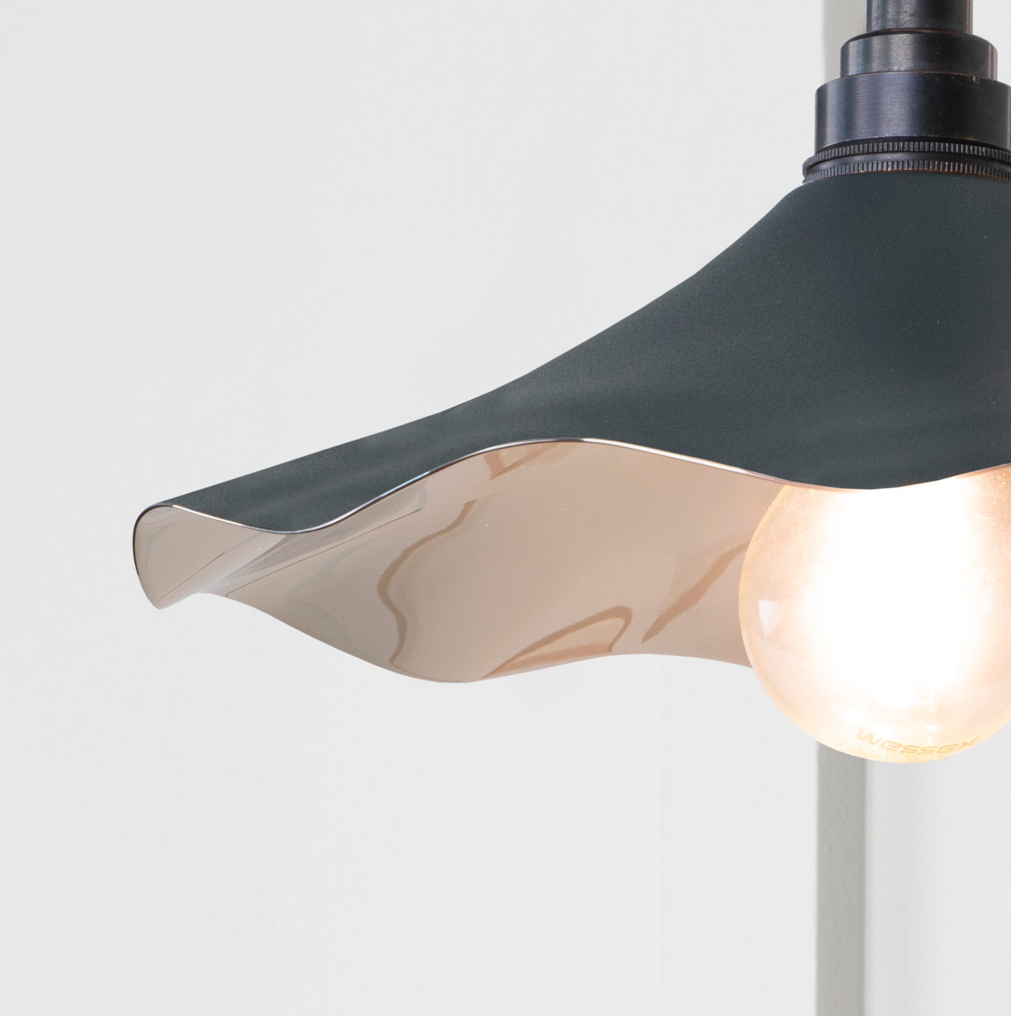 Smooth Nickel Flora Wall Light | Soot - From The Anvil - EB London