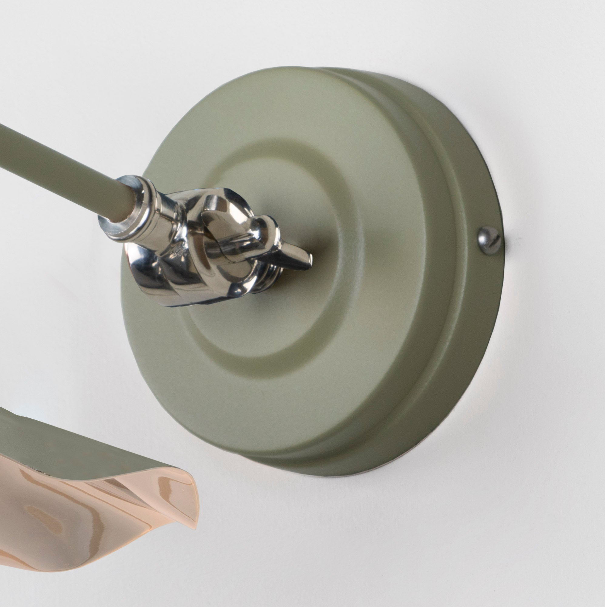 Smooth Nickel Flora Wall Light | Tump - From The Anvil - EB London