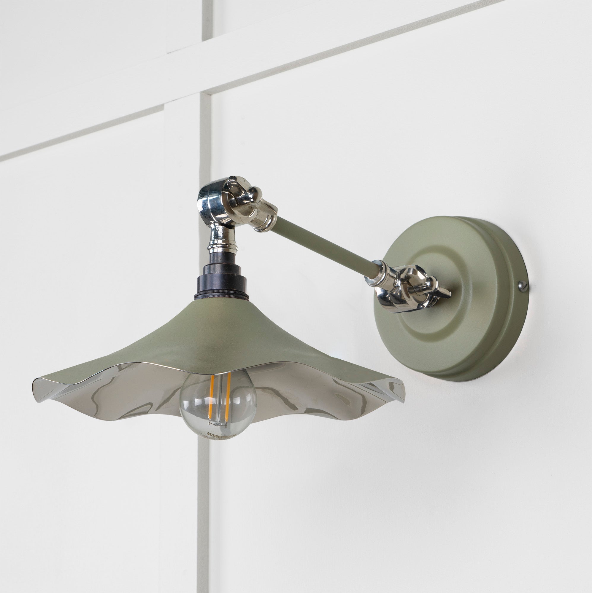 Smooth Nickel Flora Wall Light | Tump - From The Anvil - EB London