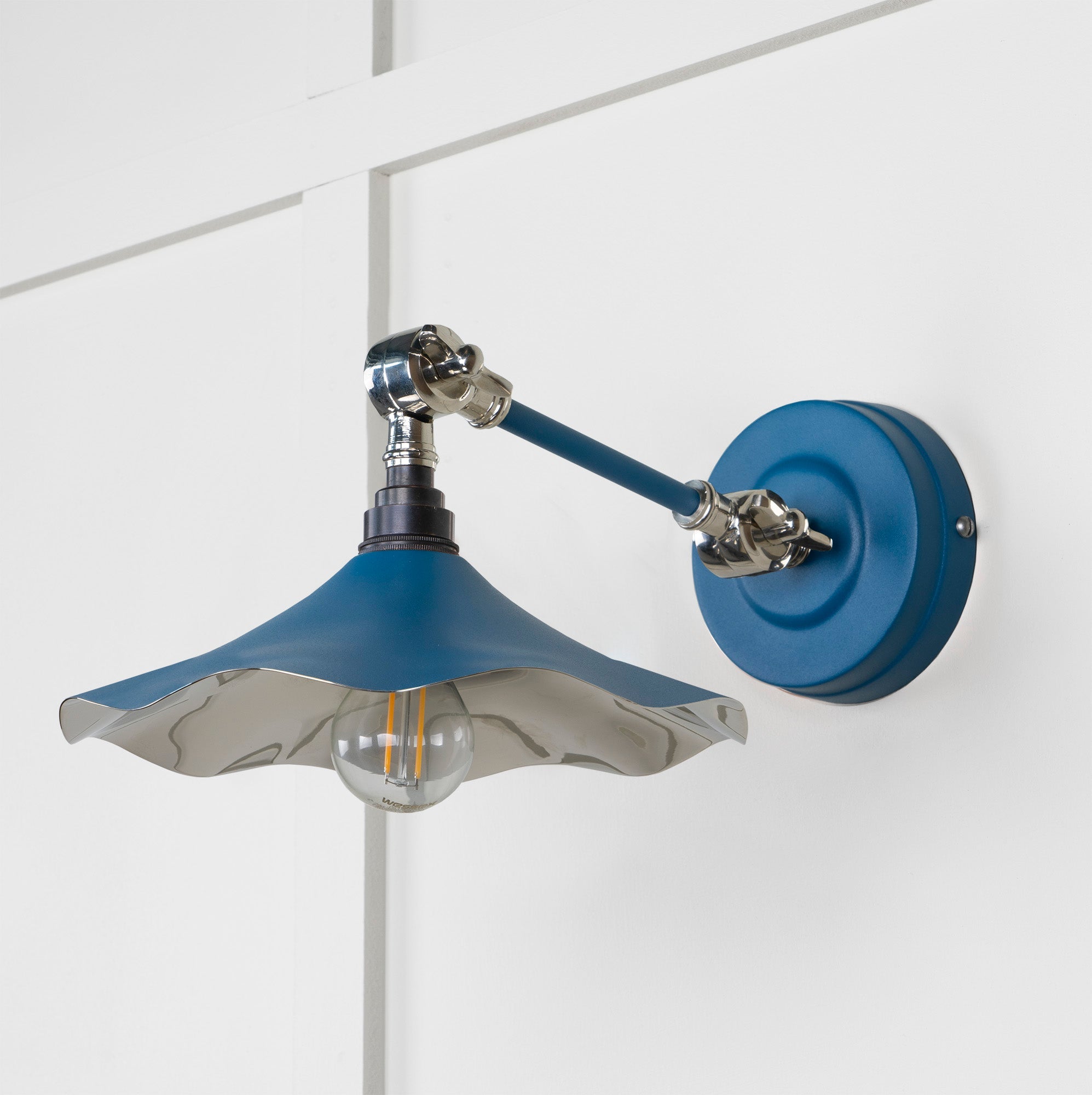 Smooth Nickel Flora Wall Light | Upstream - From The Anvil - EB London