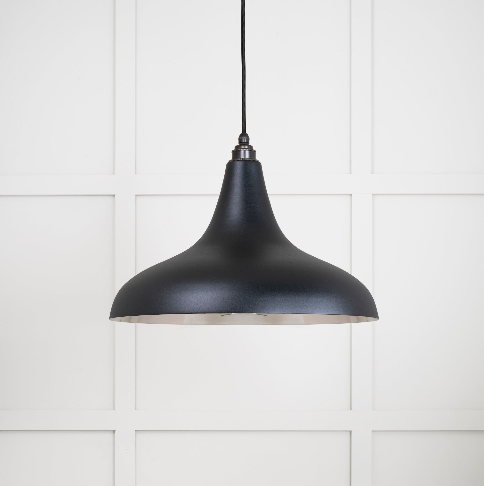 Smooth Nickel Frankley Pendant | Elan Black - From The Anvil - EB London