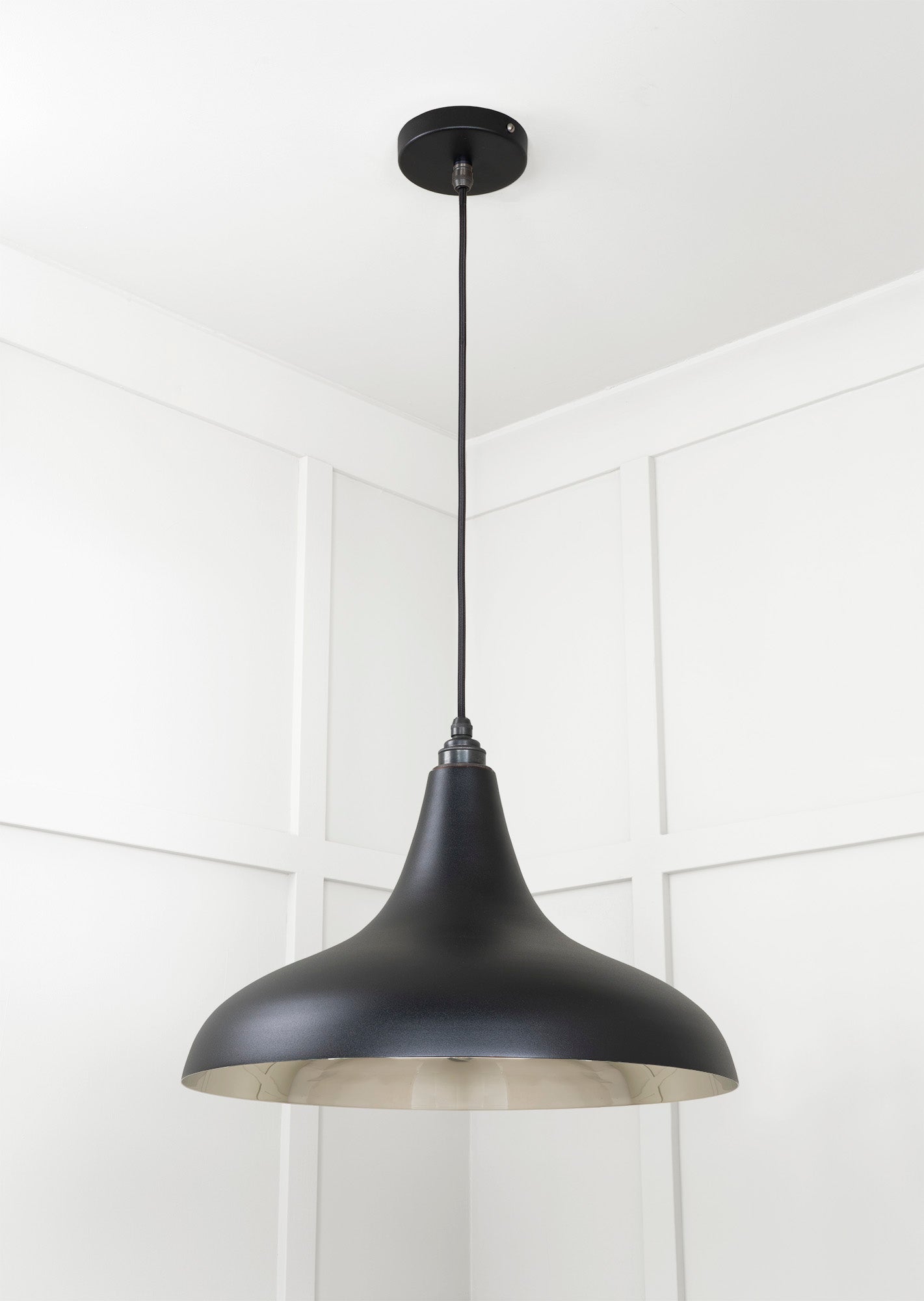 Smooth Nickel Frankley Pendant | Elan Black - From The Anvil - EB London