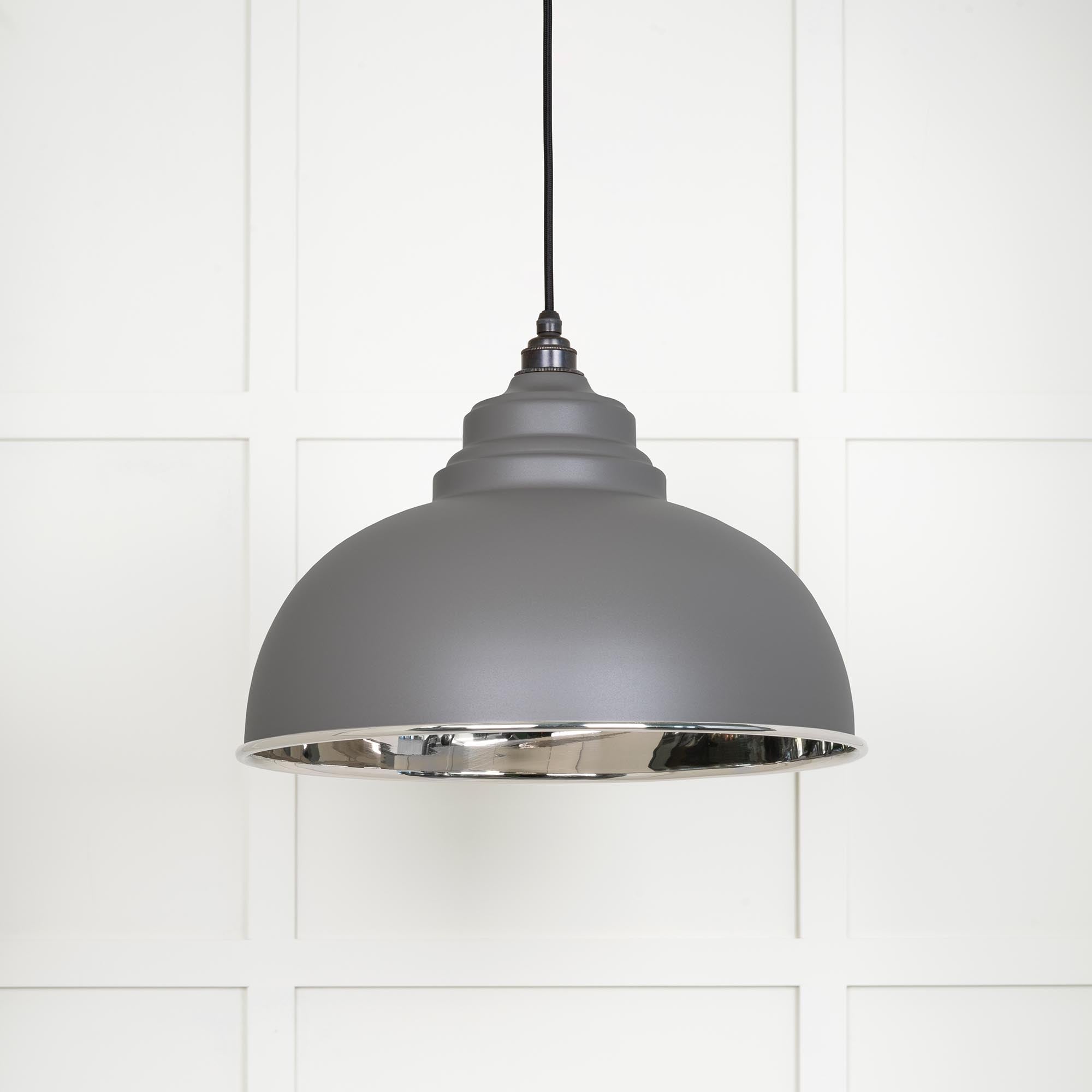 Smooth Nickel Harborne Pendant | Bluff - From The Anvil - EB London