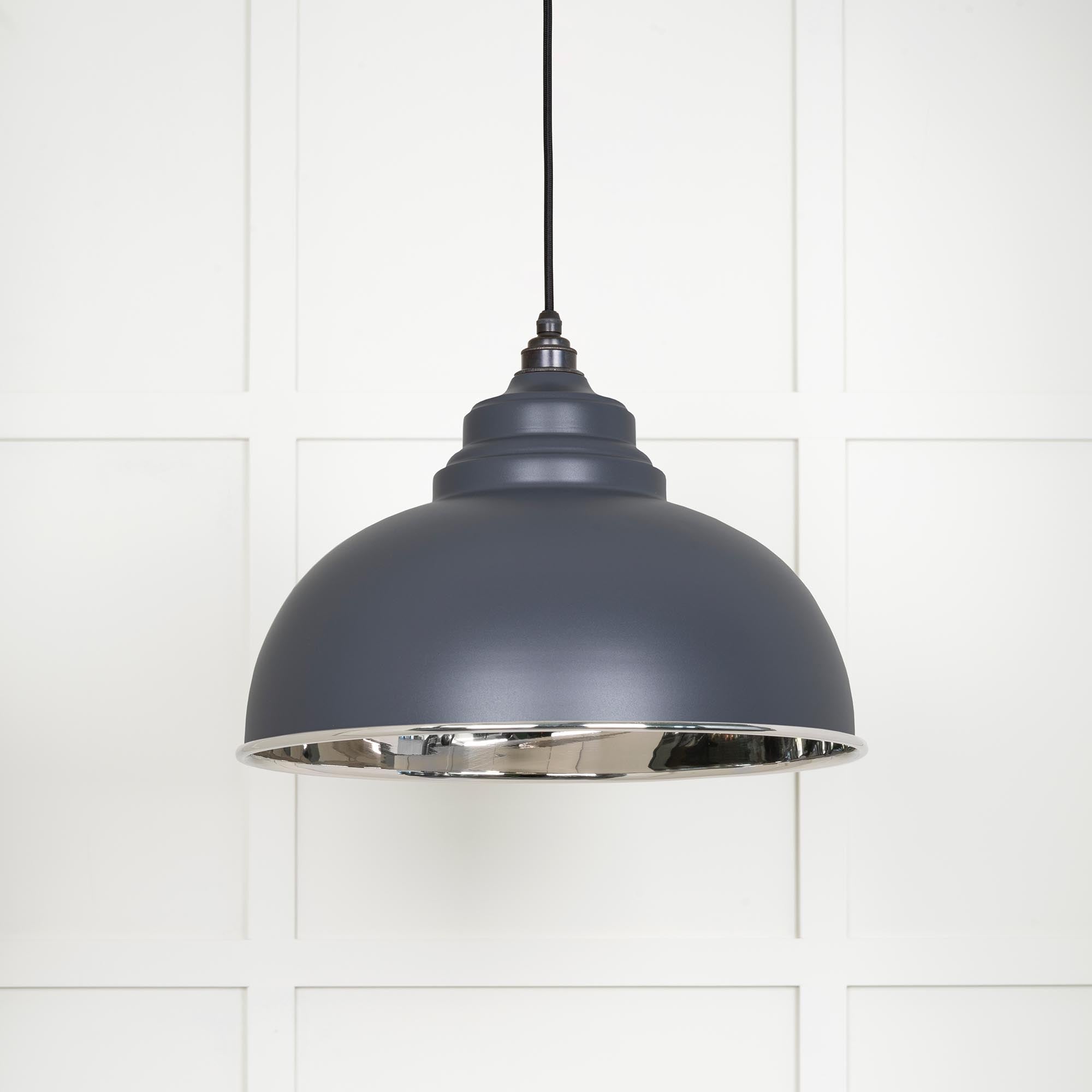 Smooth Nickel Harborne Pendant | Slate - From The Anvil - EB London