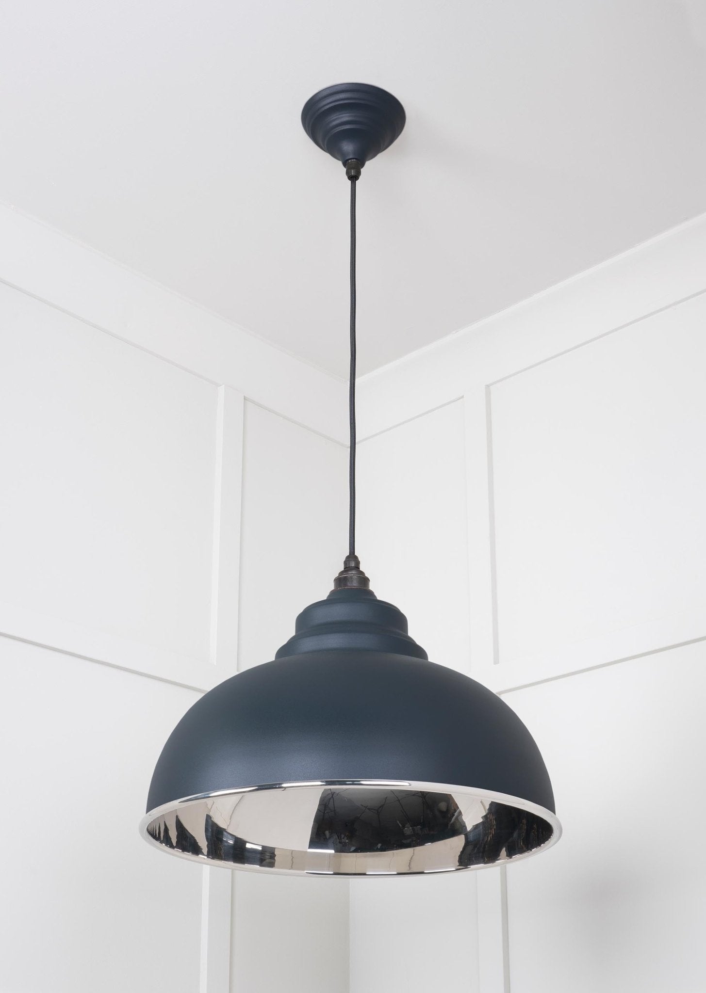 Smooth Nickel Harborne Pendant | Soot - From The Anvil - EB London