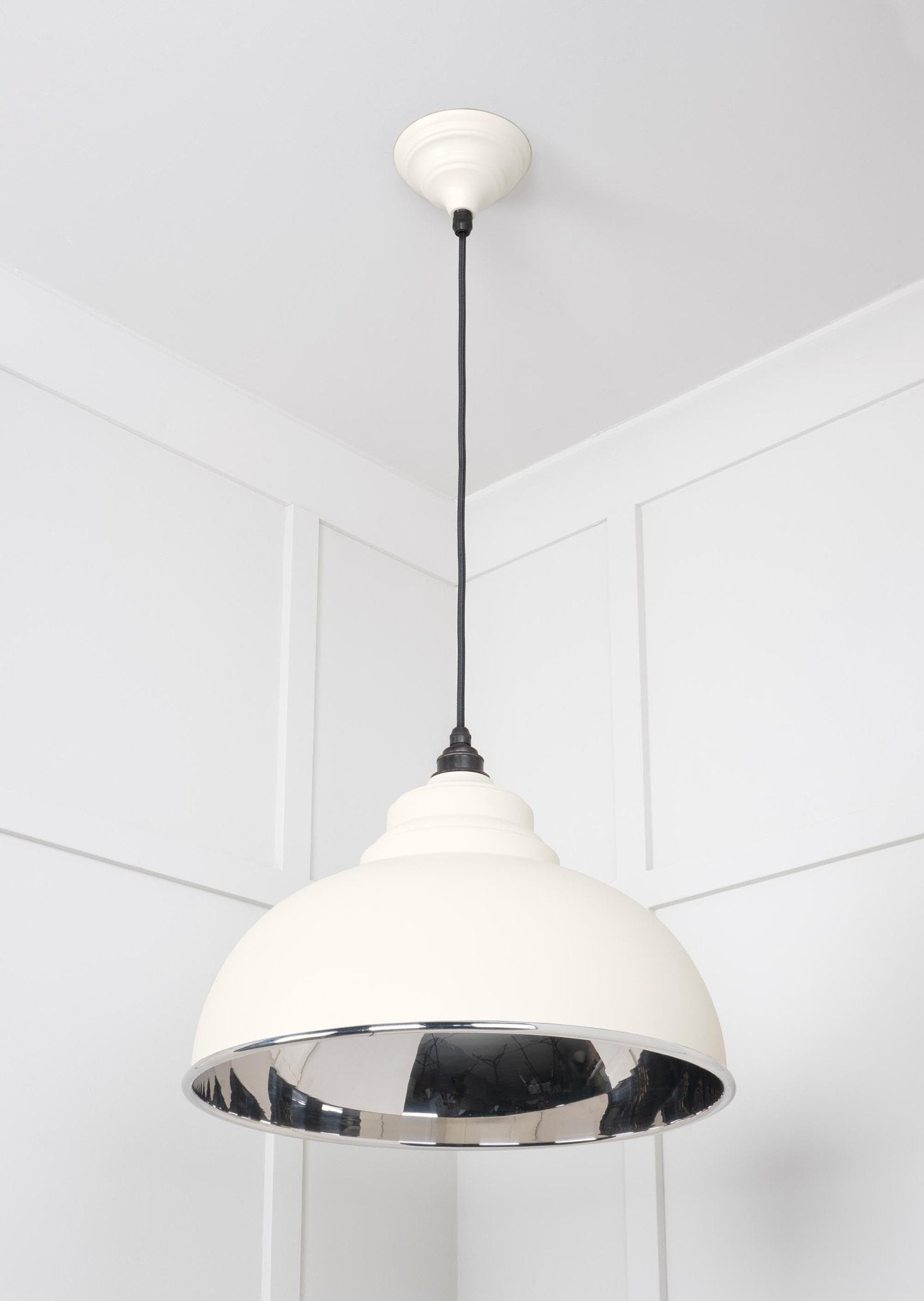Smooth Nickel Harborne Pendant | Teasel - From The Anvil - EB London