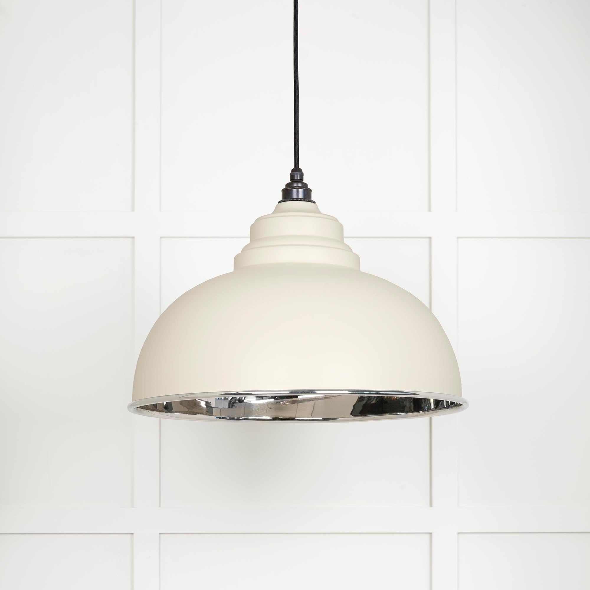 Smooth Nickel Harborne Pendant | Teasel - From The Anvil - EB London