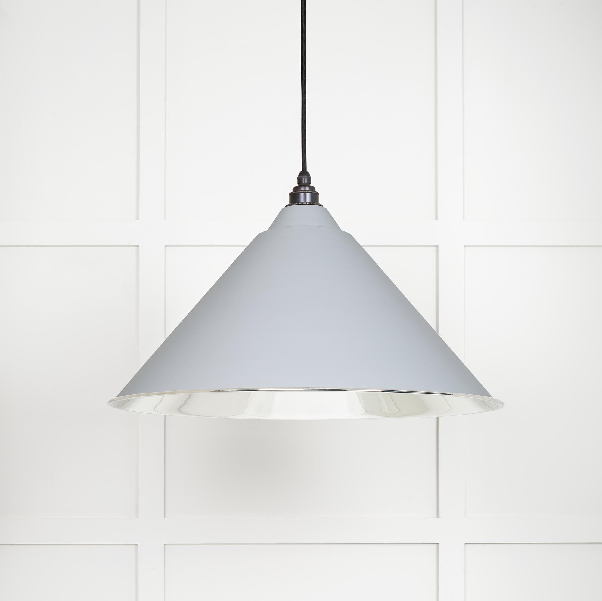 Smooth Nickel Hockley Pendant | Birch - From The Anvil - EB London