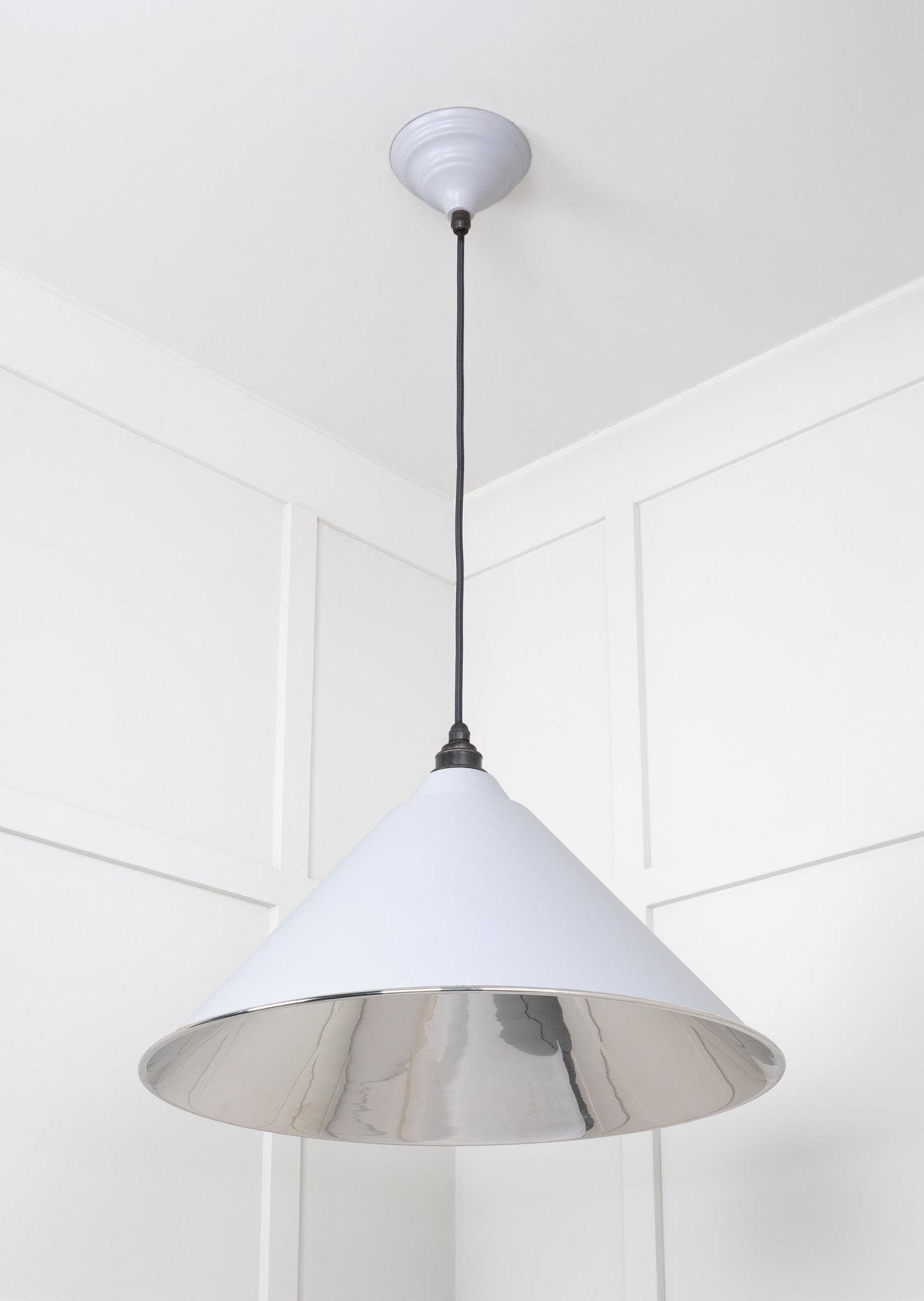 Smooth Nickel Hockley Pendant | Birch - From The Anvil - EB London