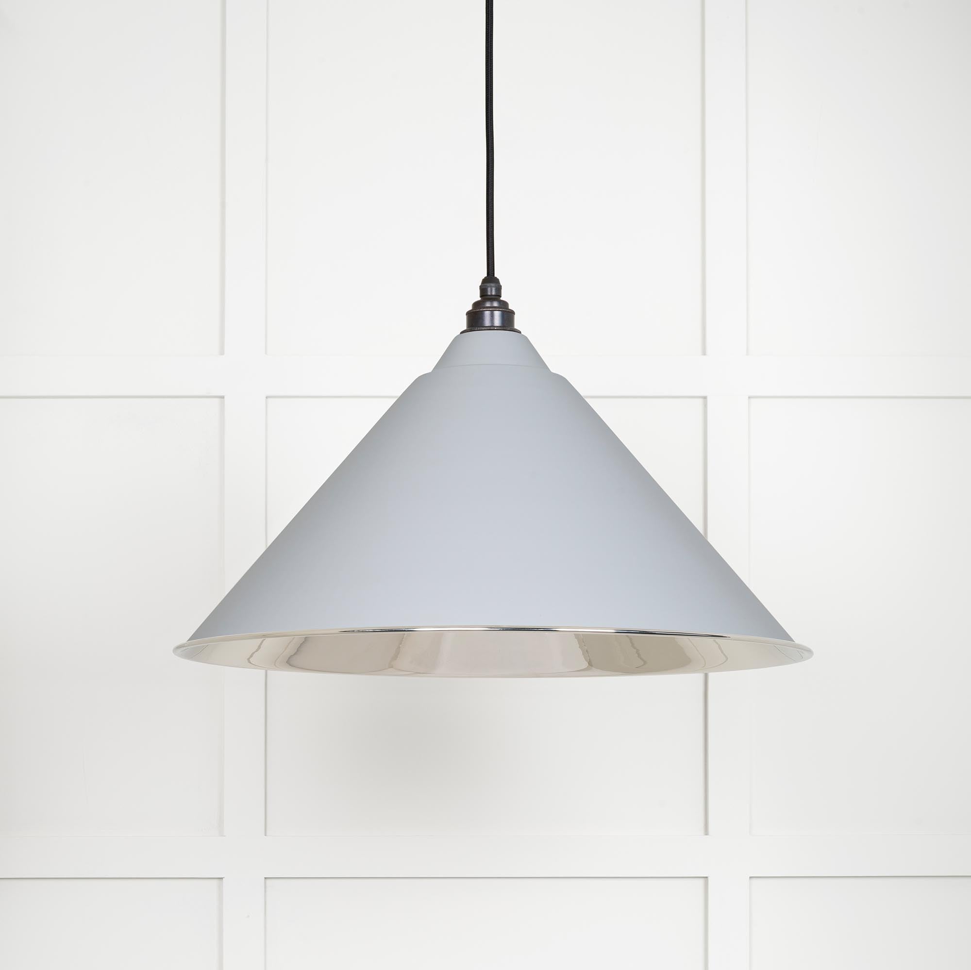 Smooth Nickel Hockley Pendant | Birch - From The Anvil - EB London
