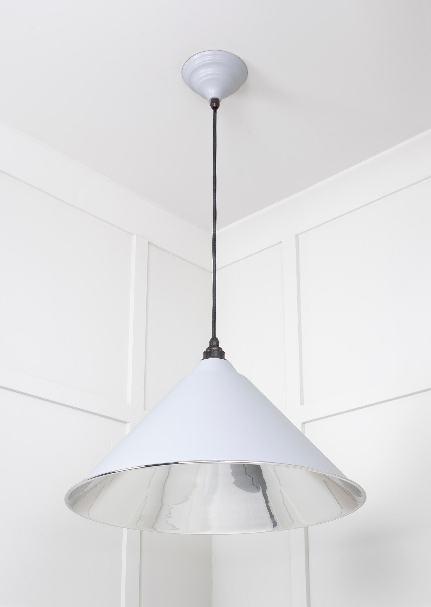 Smooth Nickel Hockley Pendant | Birch - From The Anvil - EB London