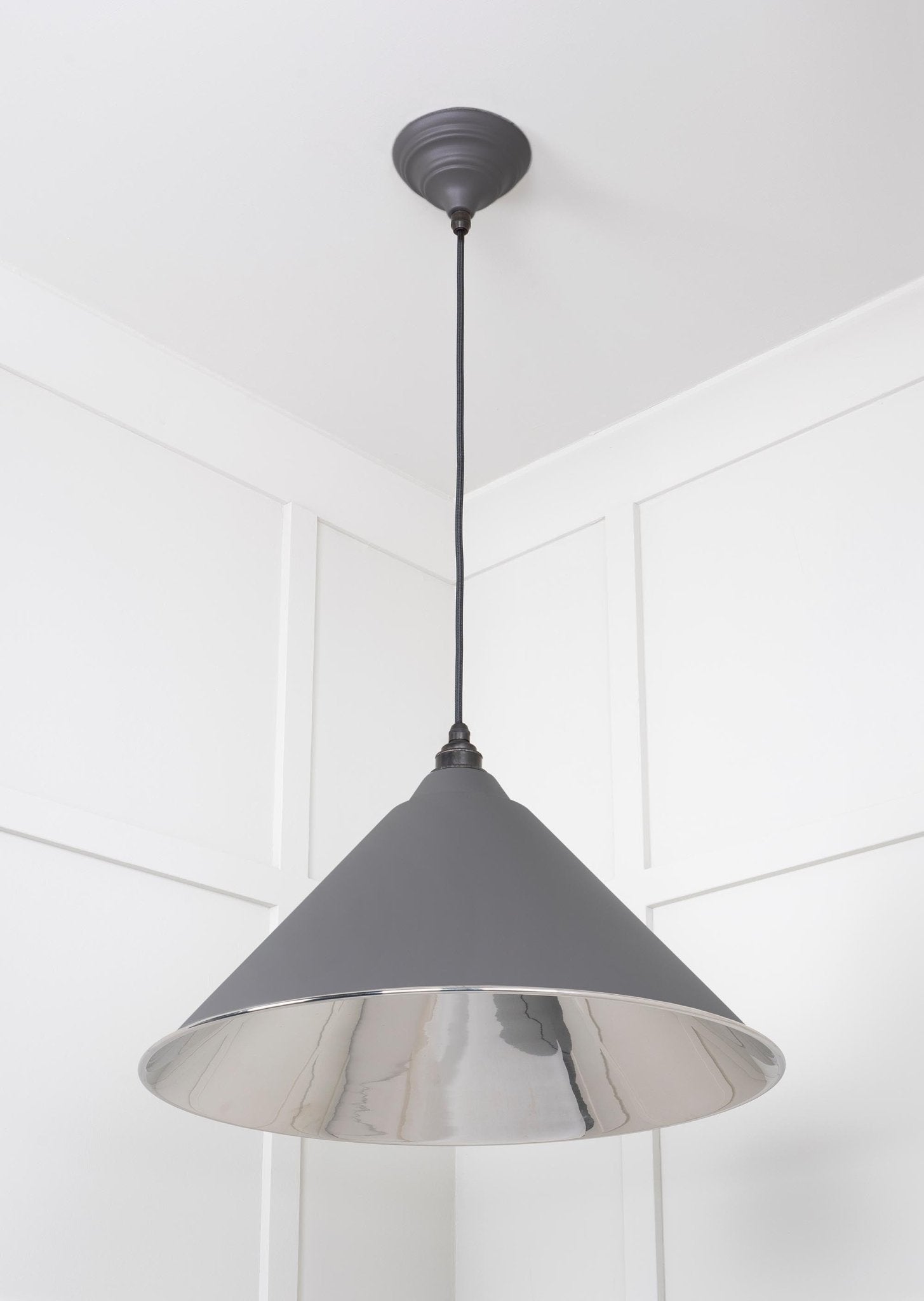 Smooth Nickel Hockley Pendant | Bluff - From The Anvil - EB London