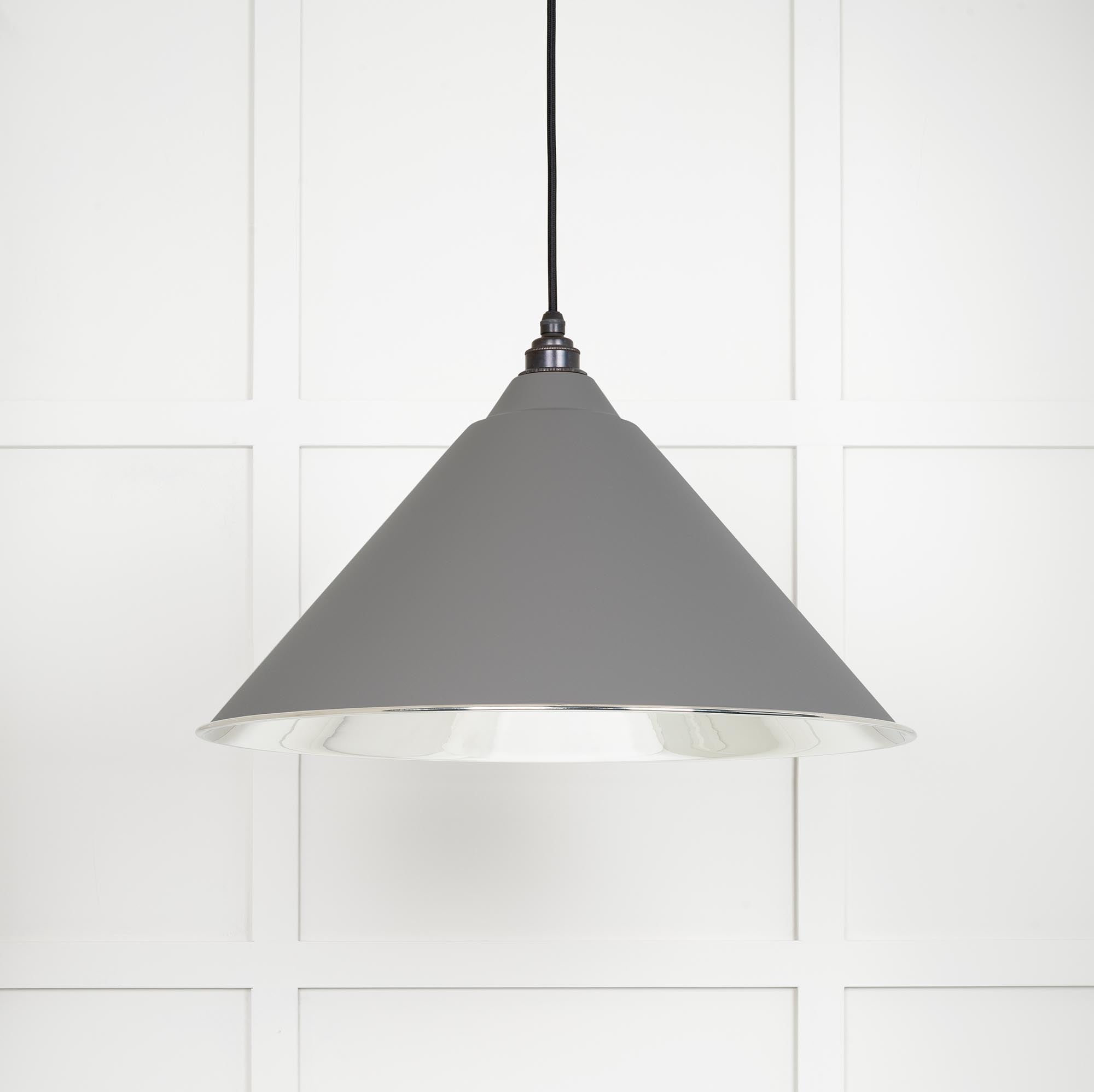 Smooth Nickel Hockley Pendant | Bluff - From The Anvil - EB London