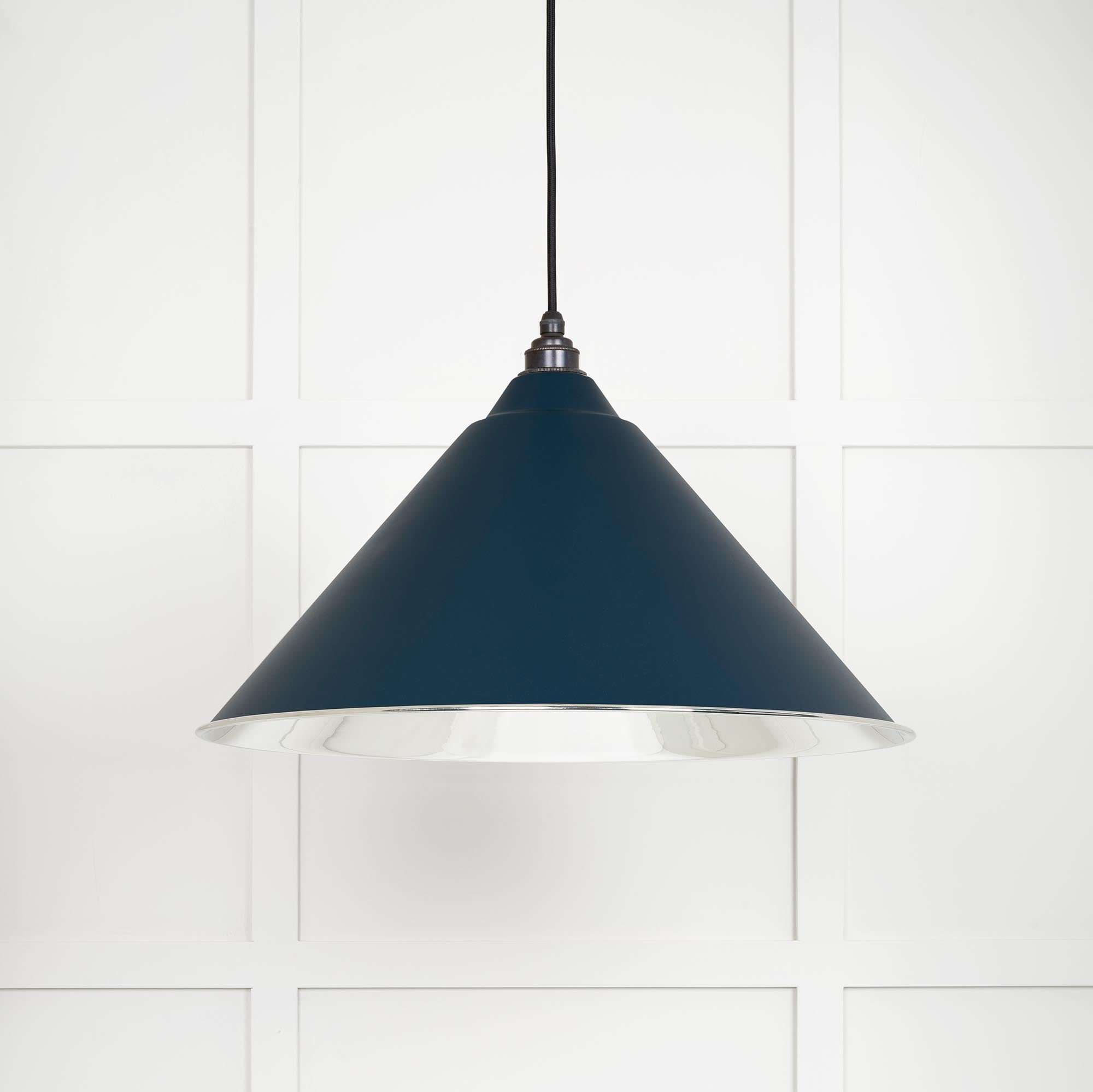 Smooth Nickel Hockley Pendant | Dusk - From The Anvil - EB London