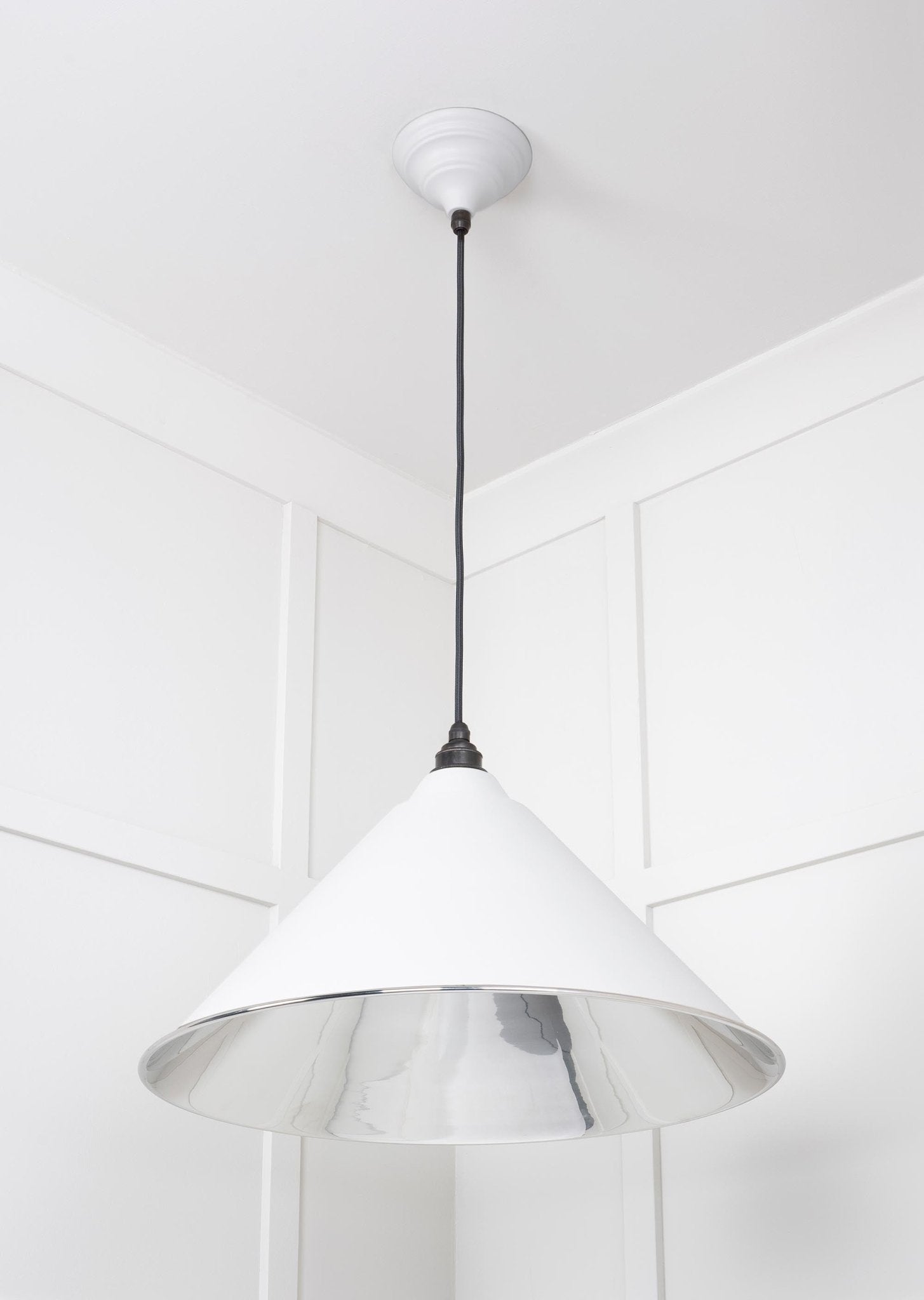 Smooth Nickel Hockley Pendant | Flock - From The Anvil - EB London