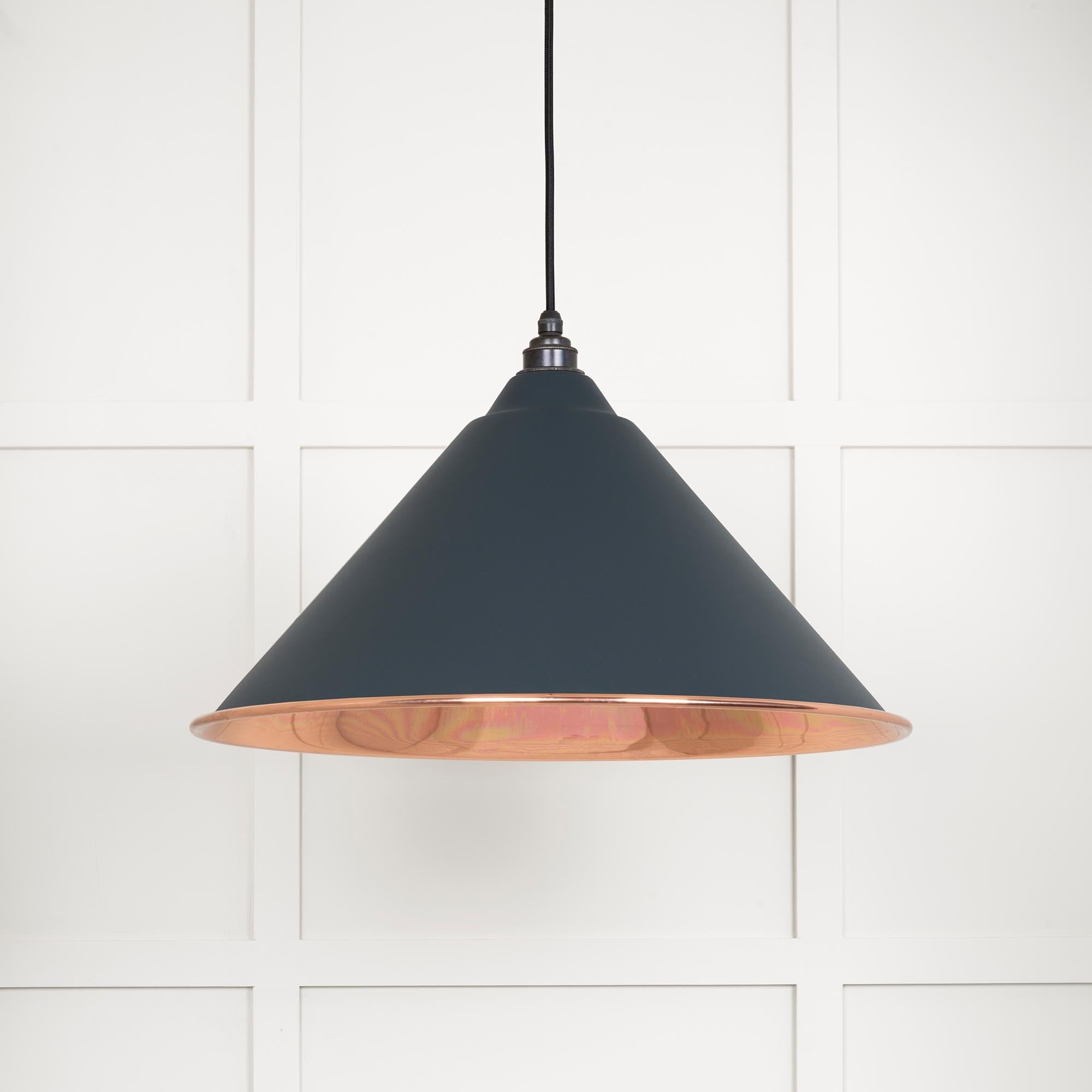 Smooth Nickel Hockley Pendant | Soot - From The anvil - EB London