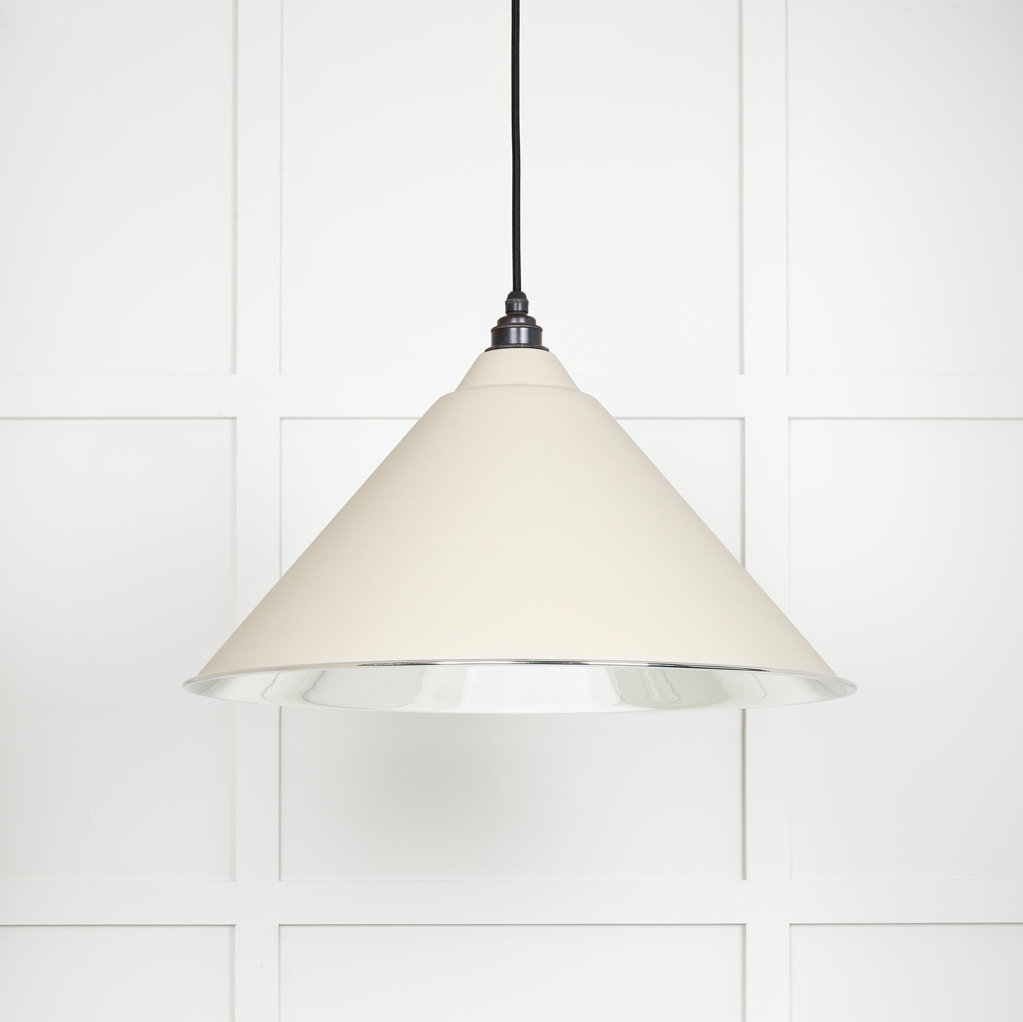 Smooth Nickel Hockley Pendant | Teasel - From The Anvil - EB London