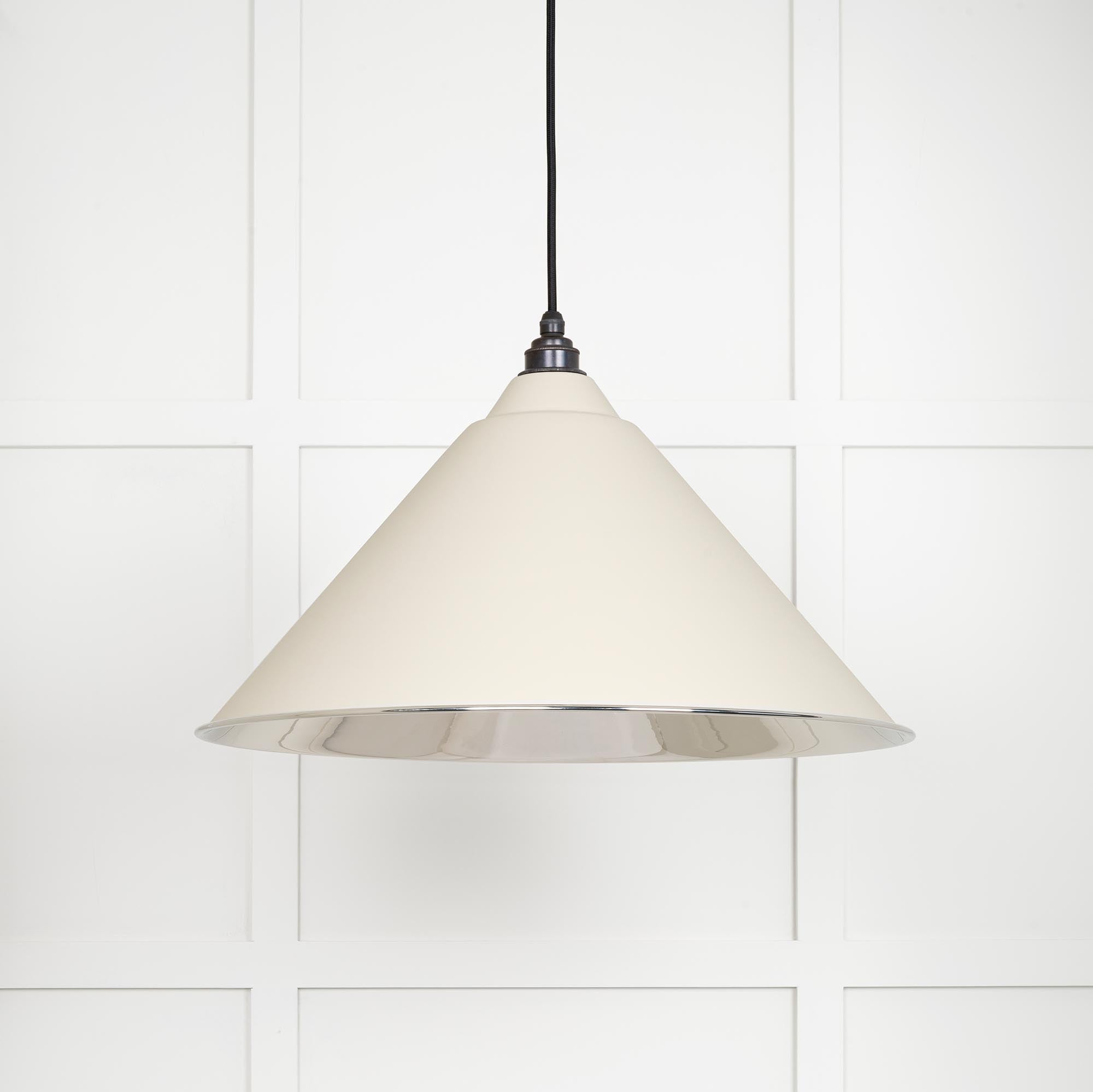 Smooth Nickel Hockley Pendant | Teasel - From The Anvil - EB London